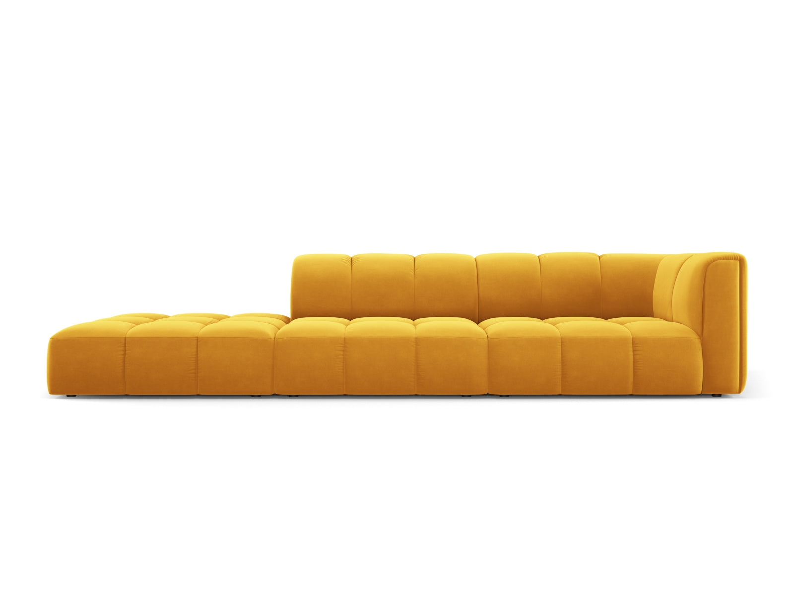 4-Sitzer Modular Sofa links Moritz in Yellow-Bluvel präsentiert im Onlineshop von KAQTU Design AG. 4er Sofa ist von Cosmopolitan Design
