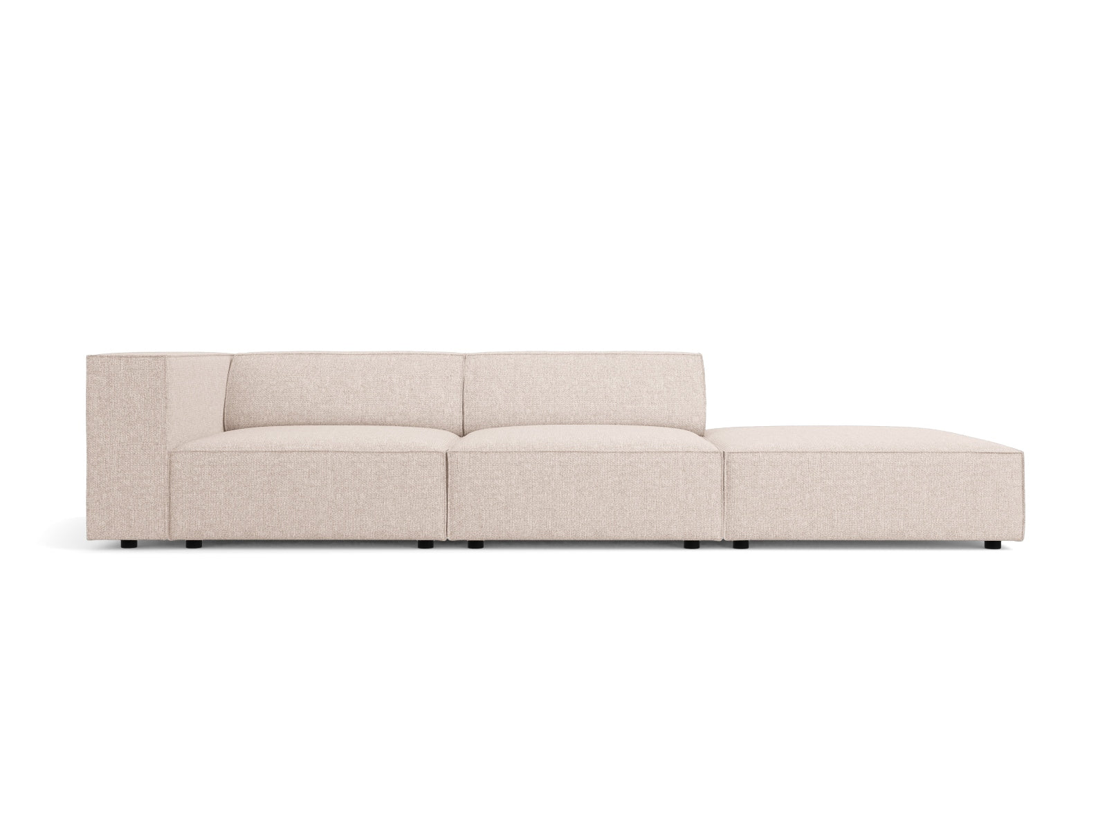 Arendal Sofa rechts 4 Sitzer in Beige präsentiert im Onlineshop von KAQTU Design AG. L-Sofa rechts ist von Cosmopolitan Design
