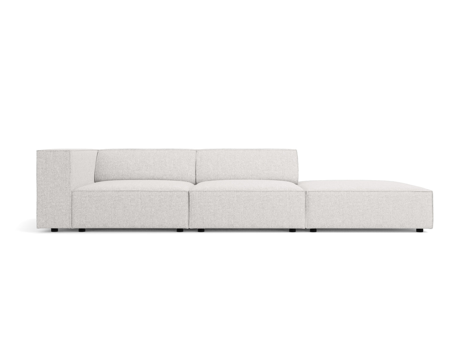 Arendal Sofa rechts 4 Sitzer in Light Grey präsentiert im Onlineshop von KAQTU Design AG. L-Sofa rechts ist von Cosmopolitan Design