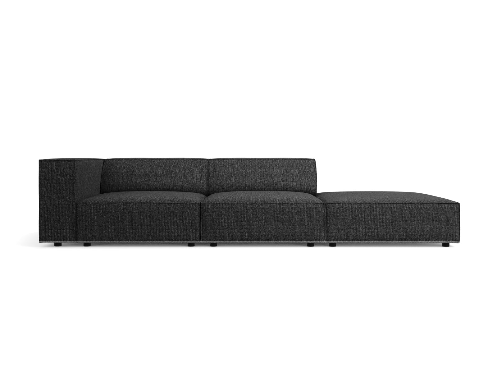 Arendal Sofa rechts 4 Sitzer in Black präsentiert im Onlineshop von KAQTU Design AG. L-Sofa rechts ist von Cosmopolitan Design