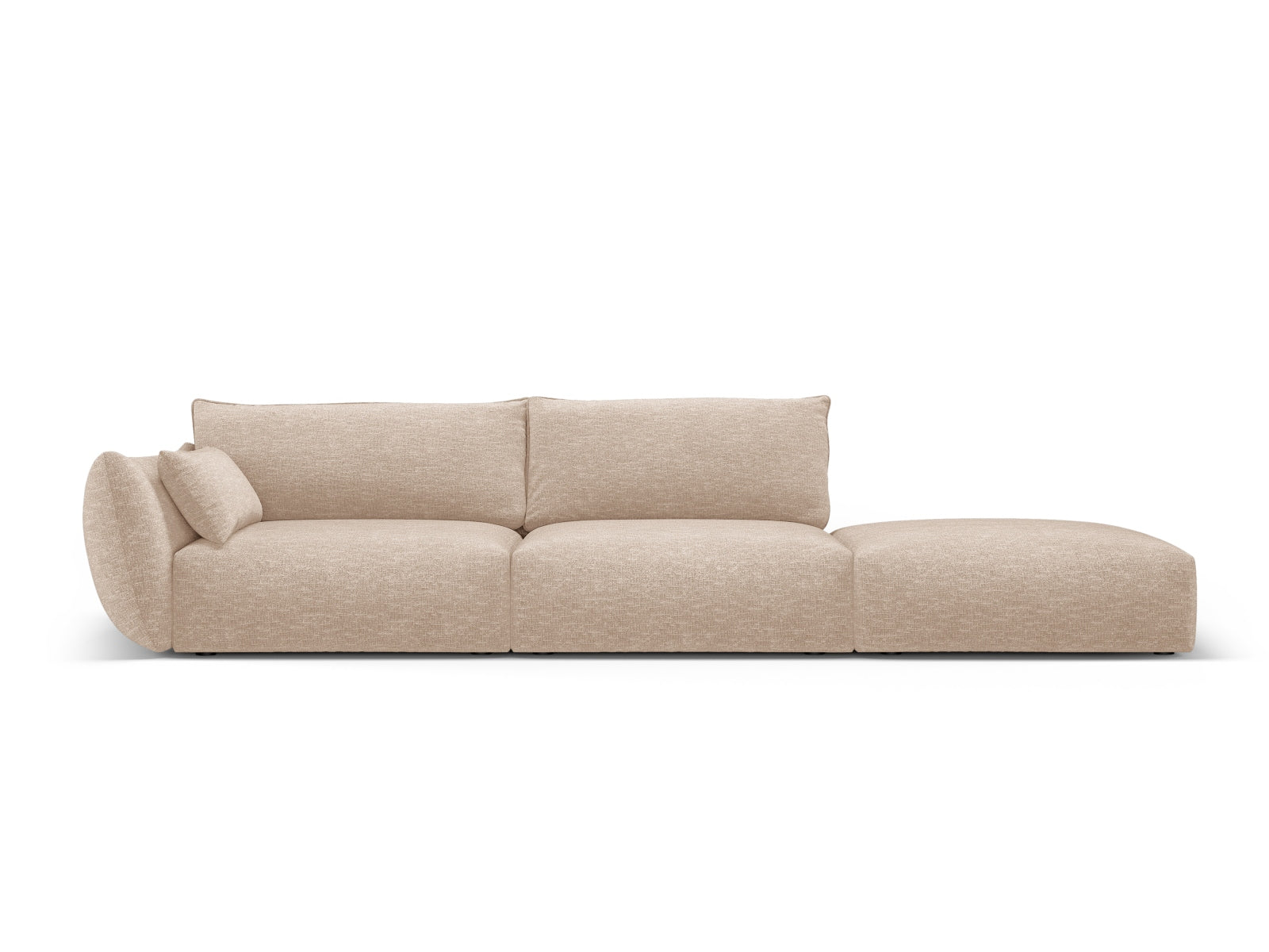 4-Sitzer Sofa rechts Matera in Beige-Haga präsentiert im Onlineshop von KAQTU Design AG. 4er Sofa ist von Cosmopolitan Design
