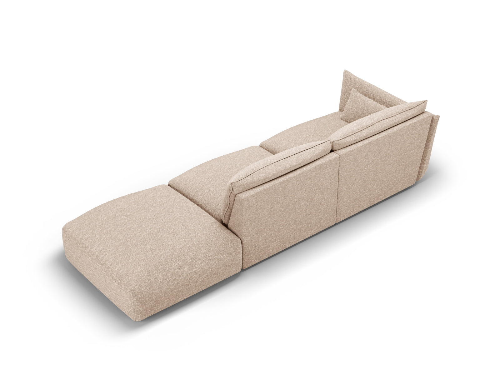 Stilvolles 4-Sitzer Sofa rechts Matera von Cosmopolitan Design, perfekt für zeitgemäße Wohnräume und gemütliche Stunden.