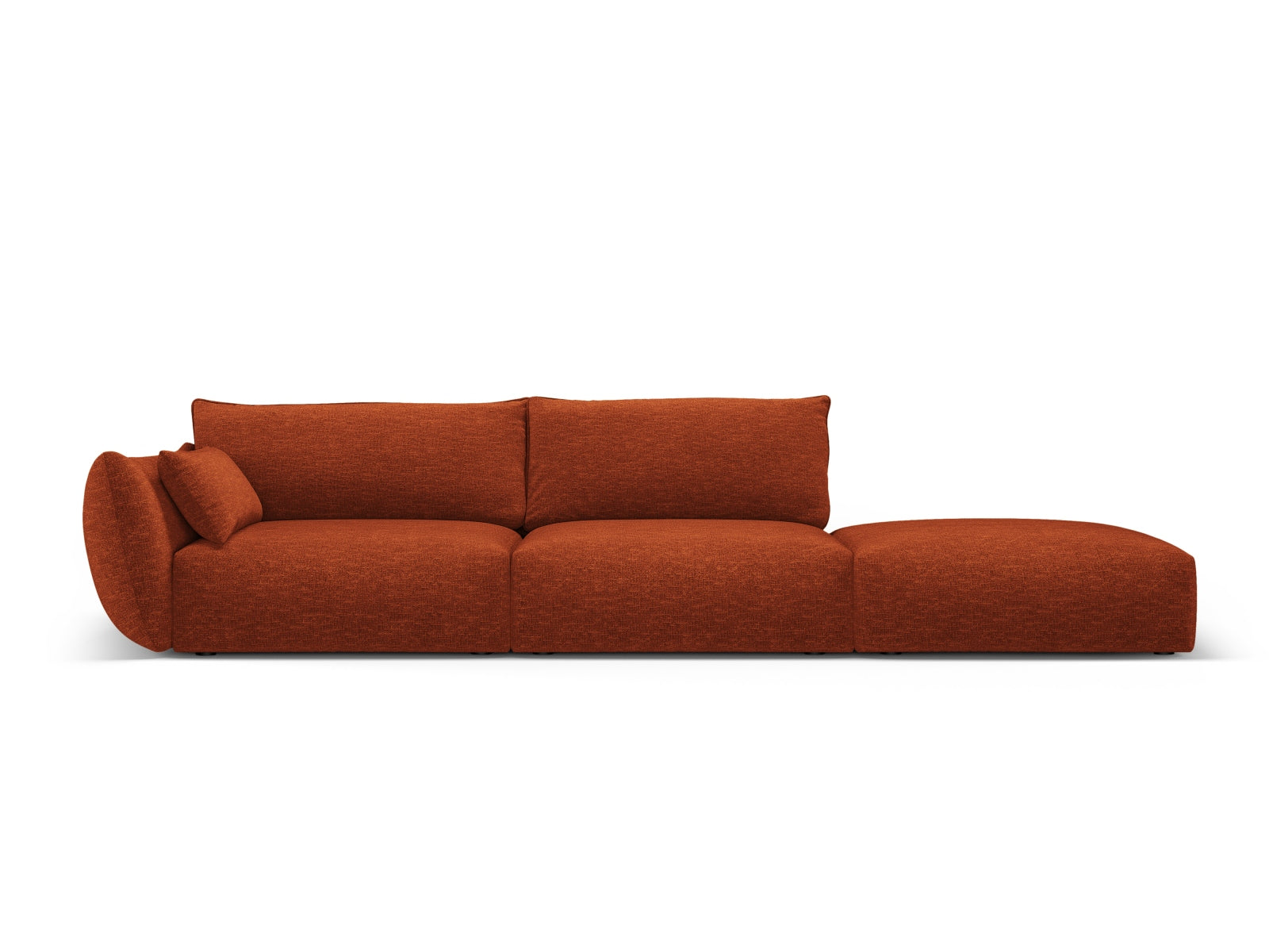 4-Sitzer Sofa rechts Matera in Terracotta-Haga präsentiert im Onlineshop von KAQTU Design AG. 4er Sofa ist von Cosmopolitan Design