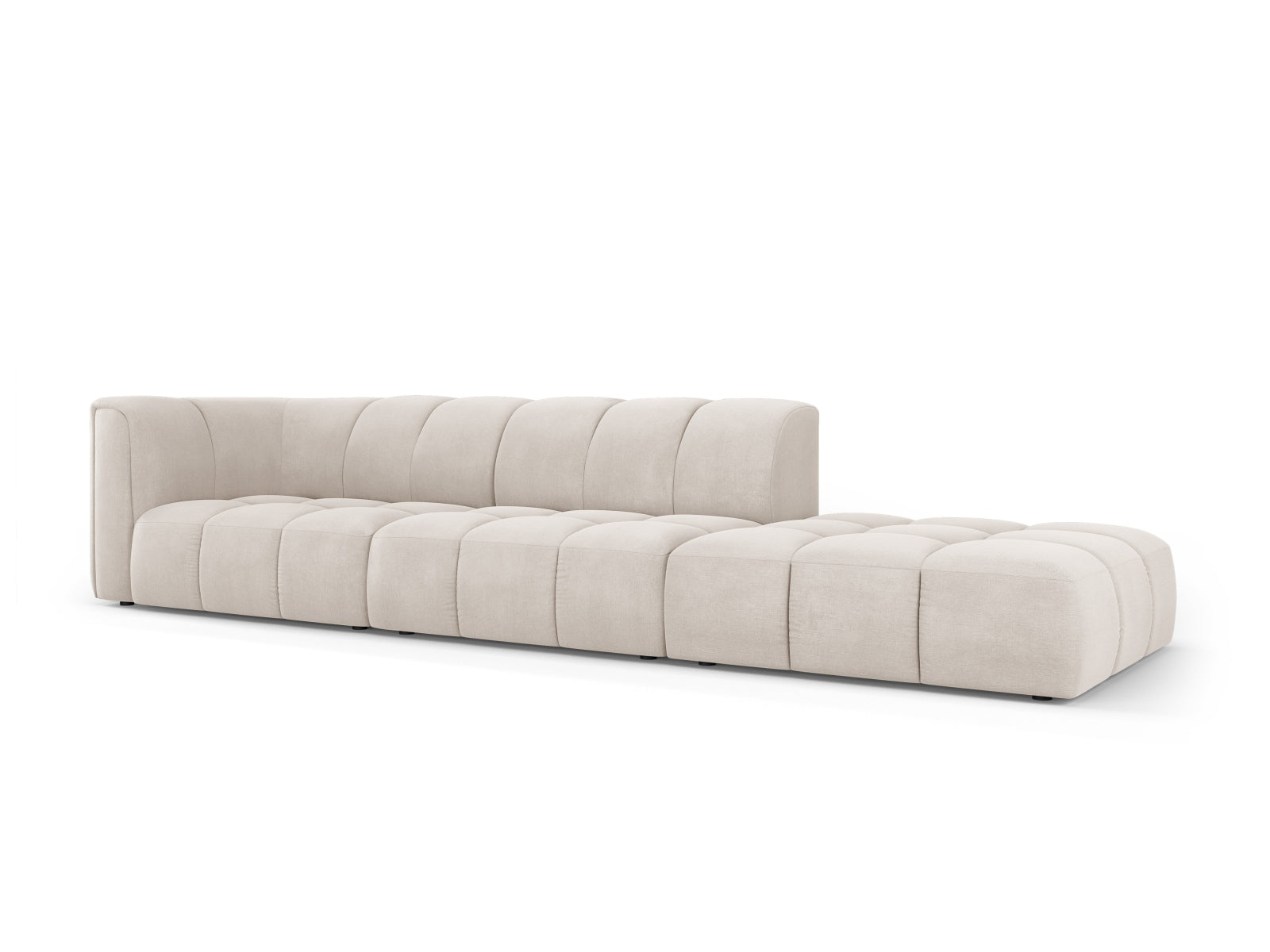 Beige 4-Sitzer Sofa Moritz von Cosmopolitan Design, stilvolles modulares Design für modernen Wohnraum, bequem und elegant.