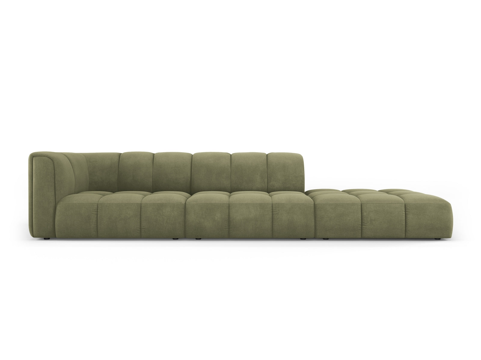 4-Sitzer Modular Sofa rechts Moritz in Light Green-Rebel präsentiert im Onlineshop von KAQTU Design AG. 4er Sofa ist von Cosmopolitan Design