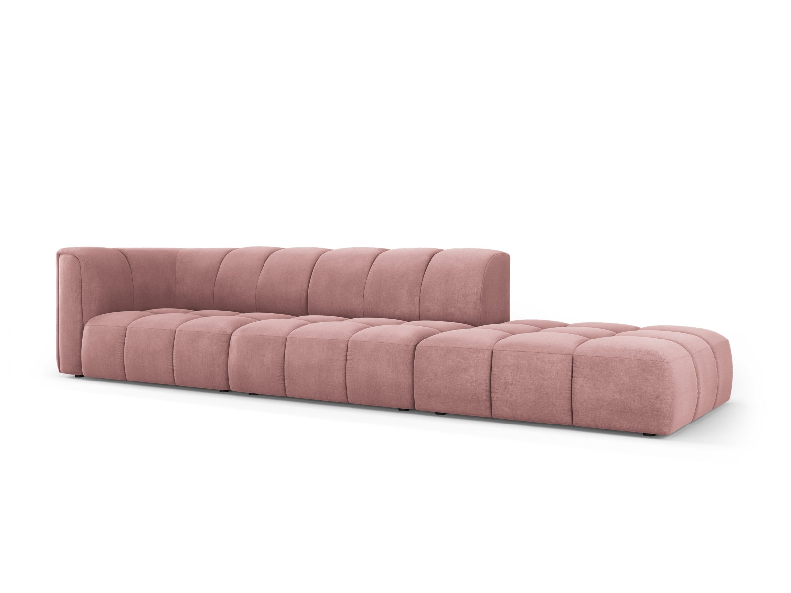 Elegantes 4-Sitzer Sofa Moritz in Pink-Rebel, ideal für moderne Wohnräume, präsentiert von KAQTU Design AG.