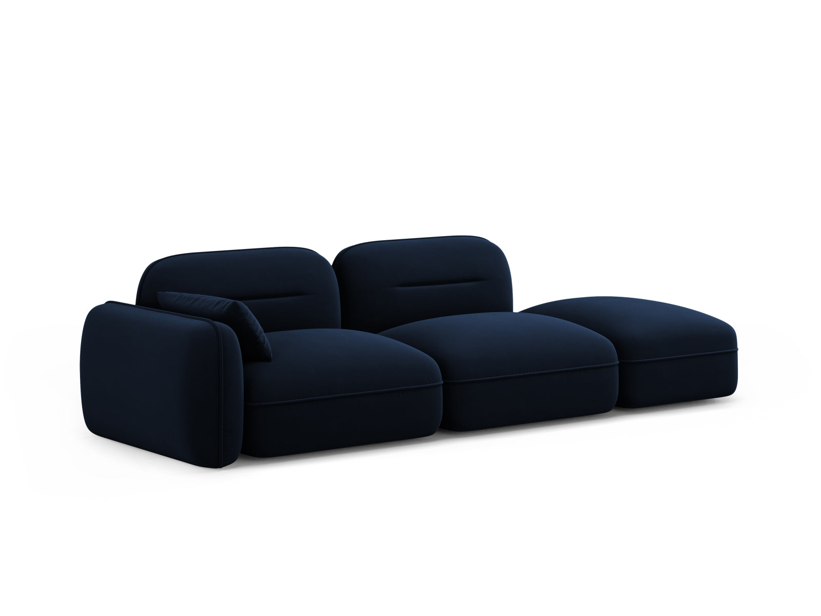 Erleben Sie das Sydney Velour Modular Sofa rechts 3 Sitzer von Cosmopolitan Design – elegant, anpassungsfähig und ideal für zeitgemässe Wohnkonzepte.