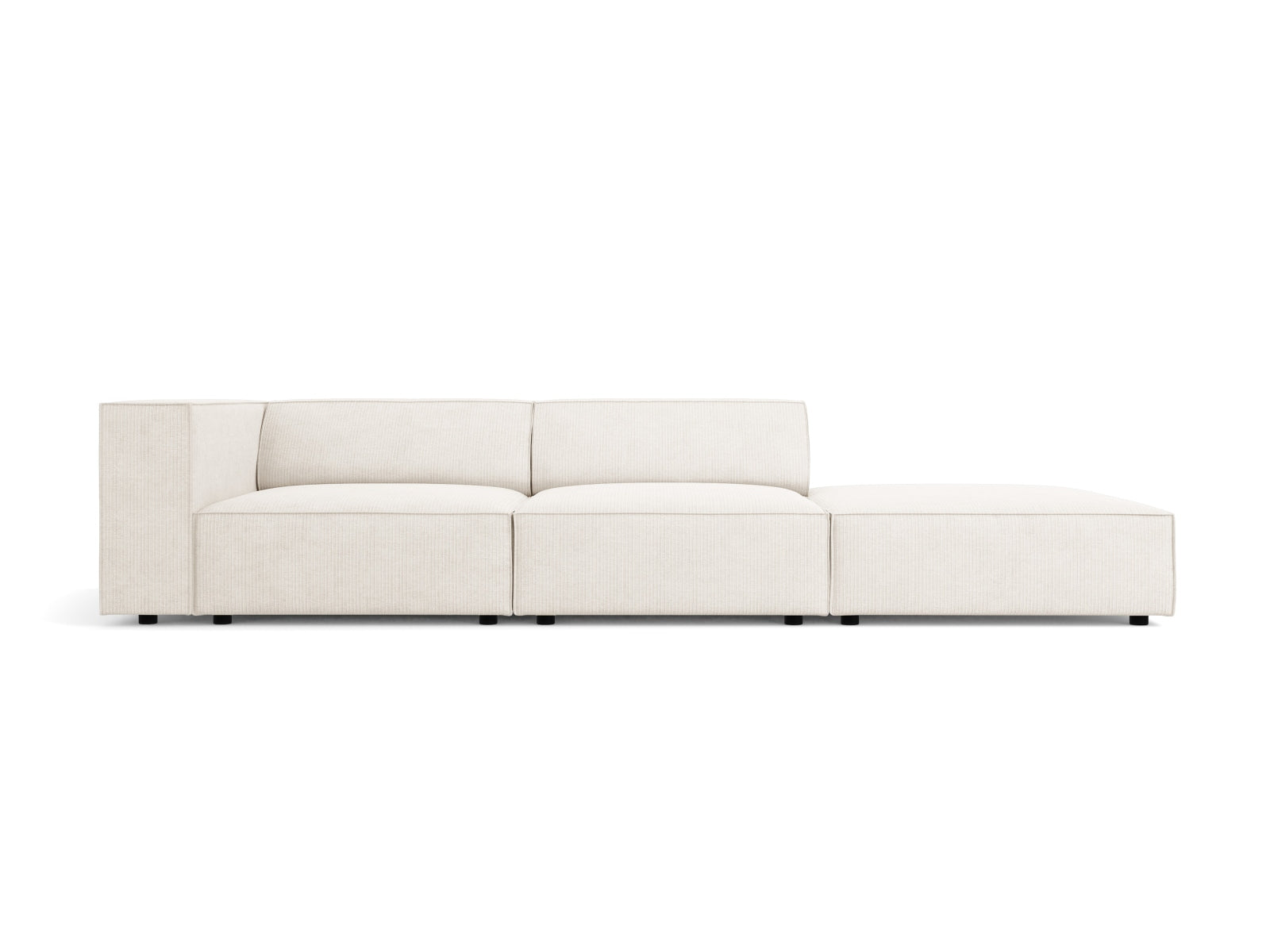 Arendal Sofa rechts 4 Sitzer in Ivory präsentiert im Onlineshop von KAQTU Design AG. L-Sofa rechts ist von Cosmopolitan Design