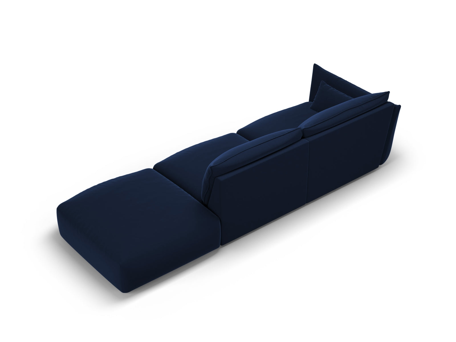 Elegantes 4-Sitzer Sofa Matera in Royal Blue, ideal für stilvolle Wohnräume. Hochwertige Materialien und modernes Design von Cosmopolitan Design.