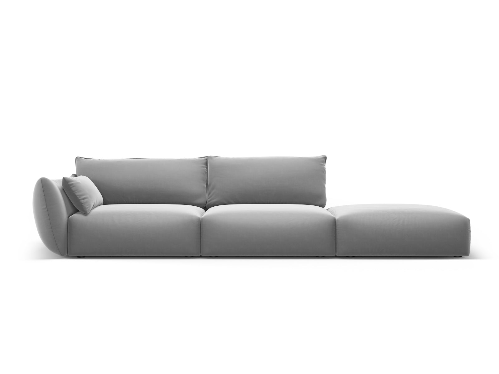 4-Sitzer Sofa rechts Matera in Grey-Salvador präsentiert im Onlineshop von KAQTU Design AG. 4er Sofa ist von Cosmopolitan Design