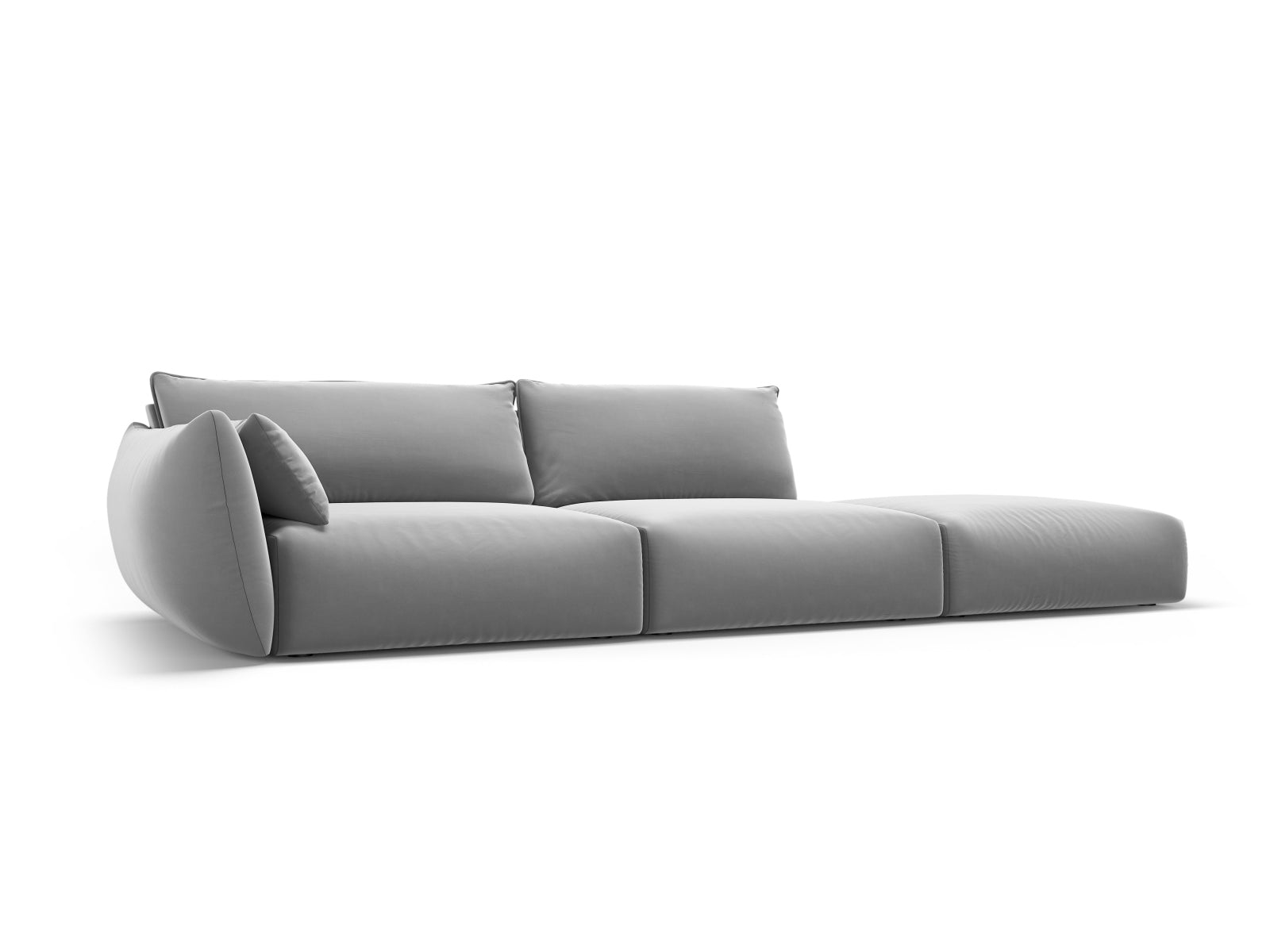 Elegantes 4-Sitzer Sofa Matera in Grau, ideal für moderne Wohnräume, präsentiert von Cosmopolitan Design im KAQTU Onlineshop.