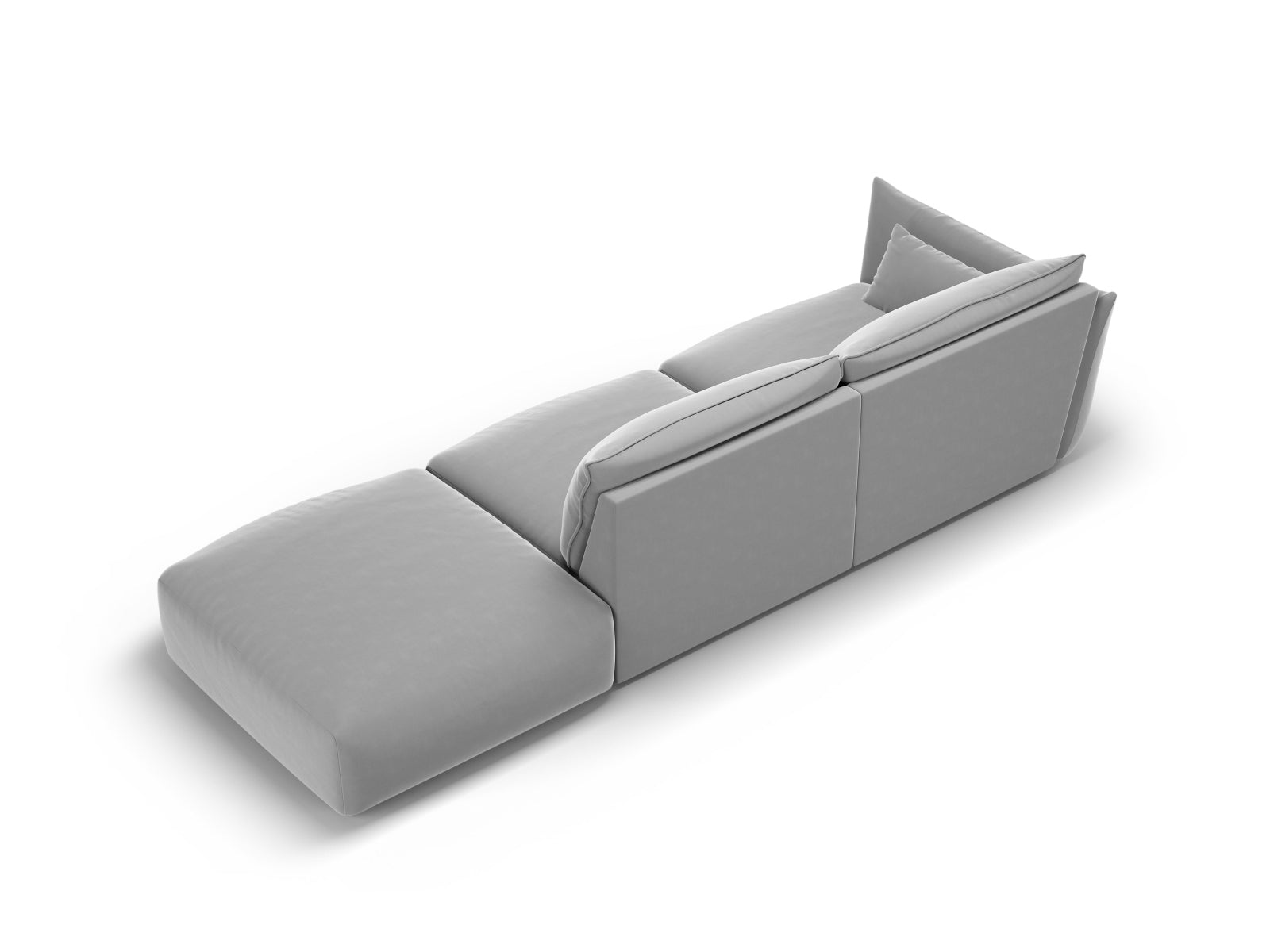 Elegantes 4-Sitzer Sofa Matera in modernem Grau, ideal für gemütliche Wohnräume und stilvolle Einrichtung, erhältlich bei Cosmopolitan Design.