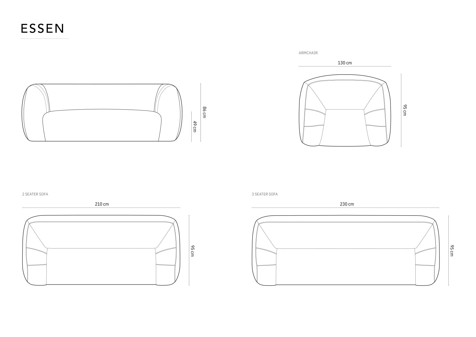 Erleben Sie das stilvolle Essen Boucle Sofa 3 Sitzer von Cosmopolitan Design. Ideal für Ihr modernes Zuhause, vereint es Komfort und Eleganz.