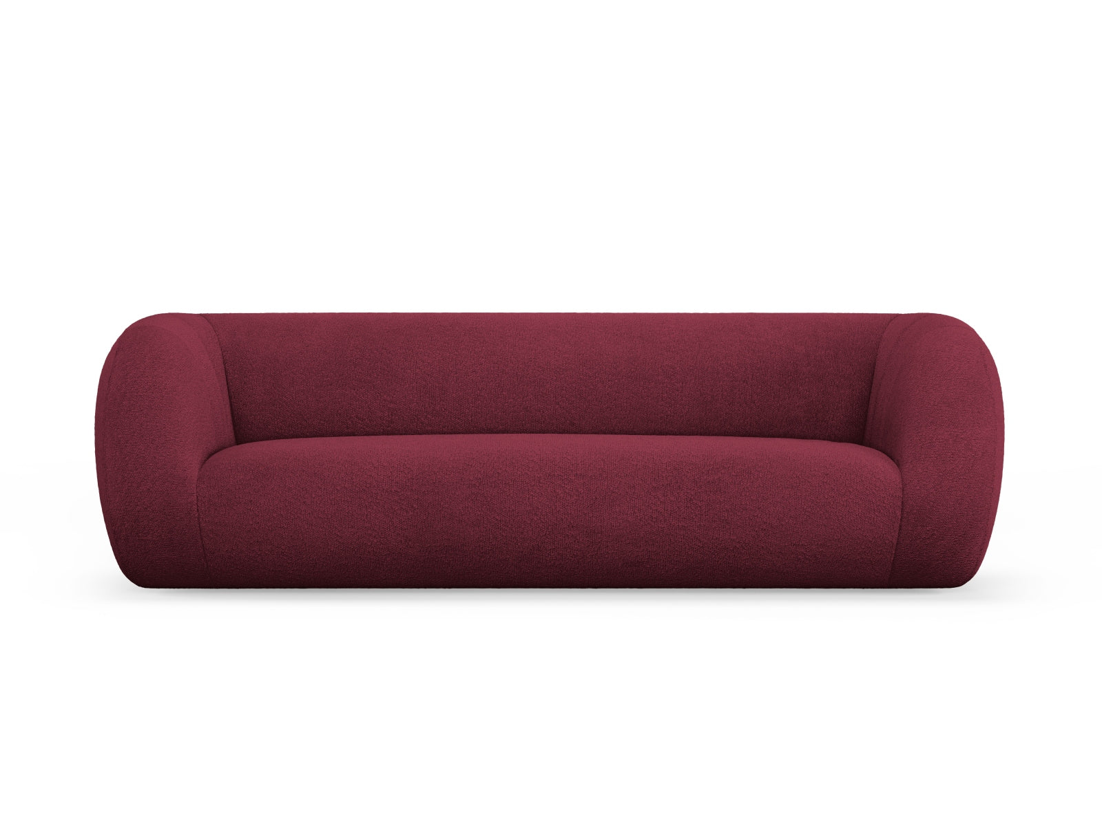 Essen Boucle Sofa 3 Sitzer in Bordeaux präsentiert im Onlineshop von KAQTU Design AG. 3er Sofa ist von Cosmopolitan Design