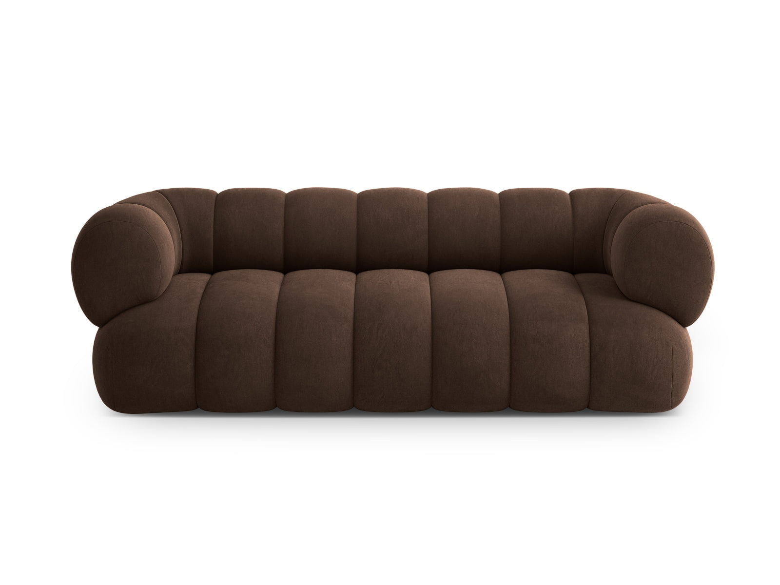 Koge Velour Sofa 3 Sitzer 95cm in Chocolate-Vogue präsentiert im Onlineshop von KAQTU Design AG. 3er Sofa ist von Cosmopolitan Design