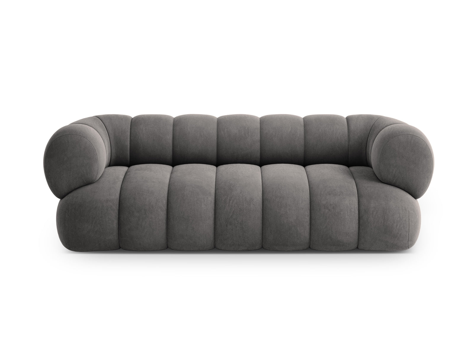 Koge Velour Sofa 3 Sitzer 95cm in Grey präsentiert im Onlineshop von KAQTU Design AG. 3er Sofa ist von Cosmopolitan Design
