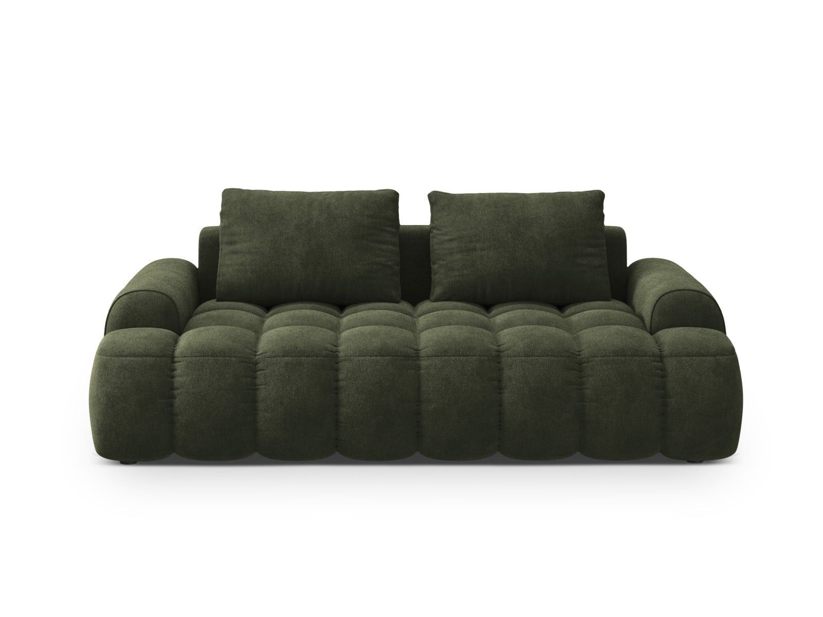 Linz Velour Sofa 3 Sitzer 100cm in Green präsentiert im Onlineshop von KAQTU Design AG. 3er Sofa ist von Cosmopolitan Design