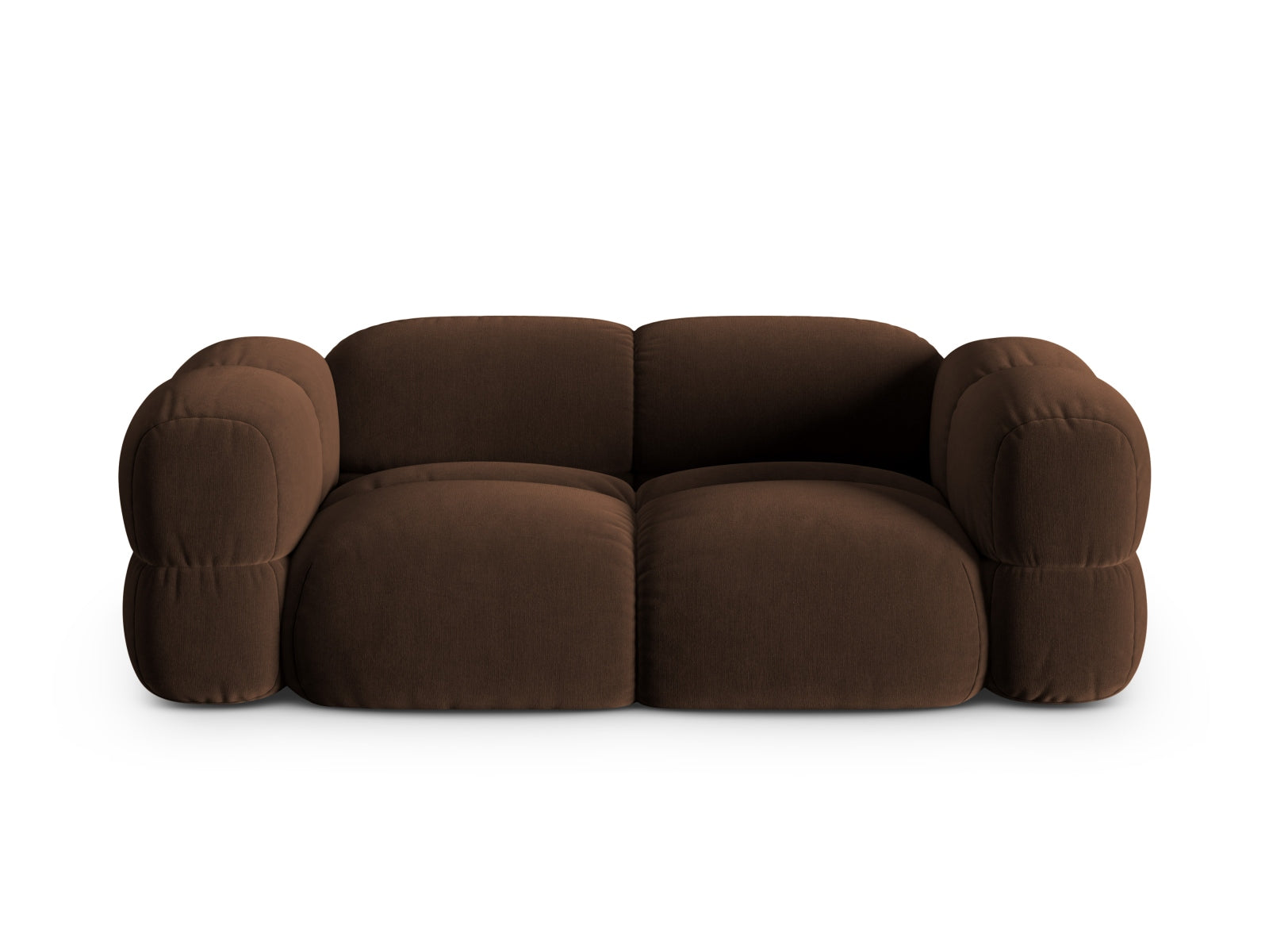 Loretto Velour Sofa 3 Sitzer 100cm in Chocolate präsentiert im Onlineshop von KAQTU Design AG. 3er Sofa ist von Cosmopolitan Design