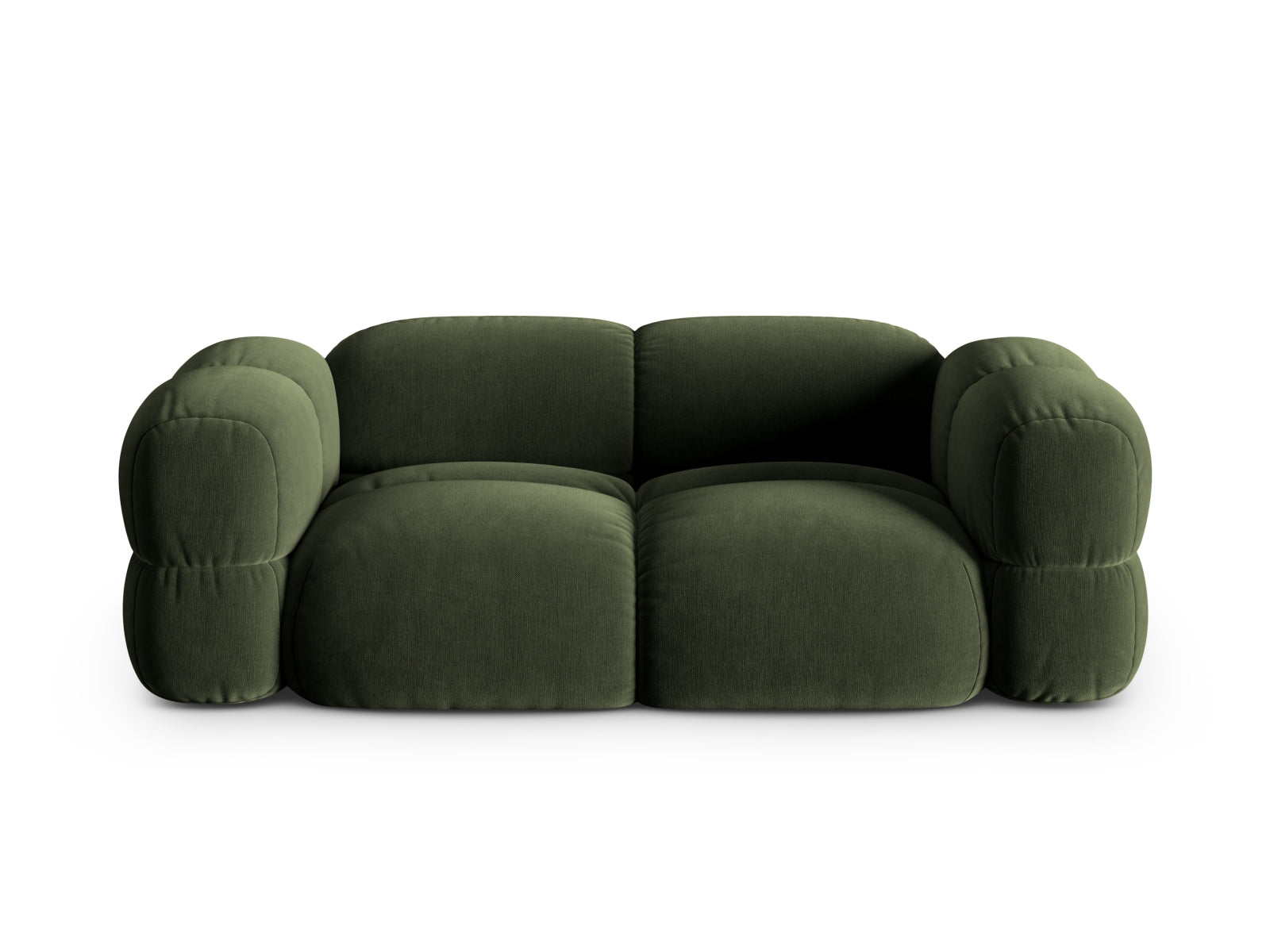 Loretto Velour Sofa 3 Sitzer 100cm in Green präsentiert im Onlineshop von KAQTU Design AG. 3er Sofa ist von Cosmopolitan Design
