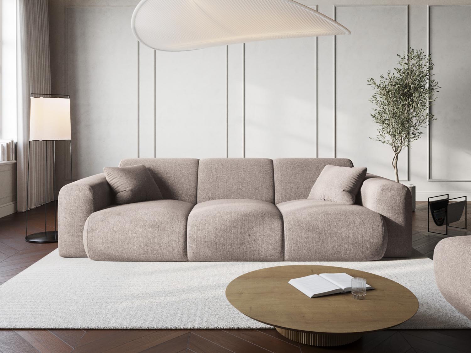 Entdecken Sie das Nolio 3-Sitzer Sofa (95cm) von Cosmopolitan Design – perfekt für kleine Räume, vereint elegantes Design mit optimalem Komfort!