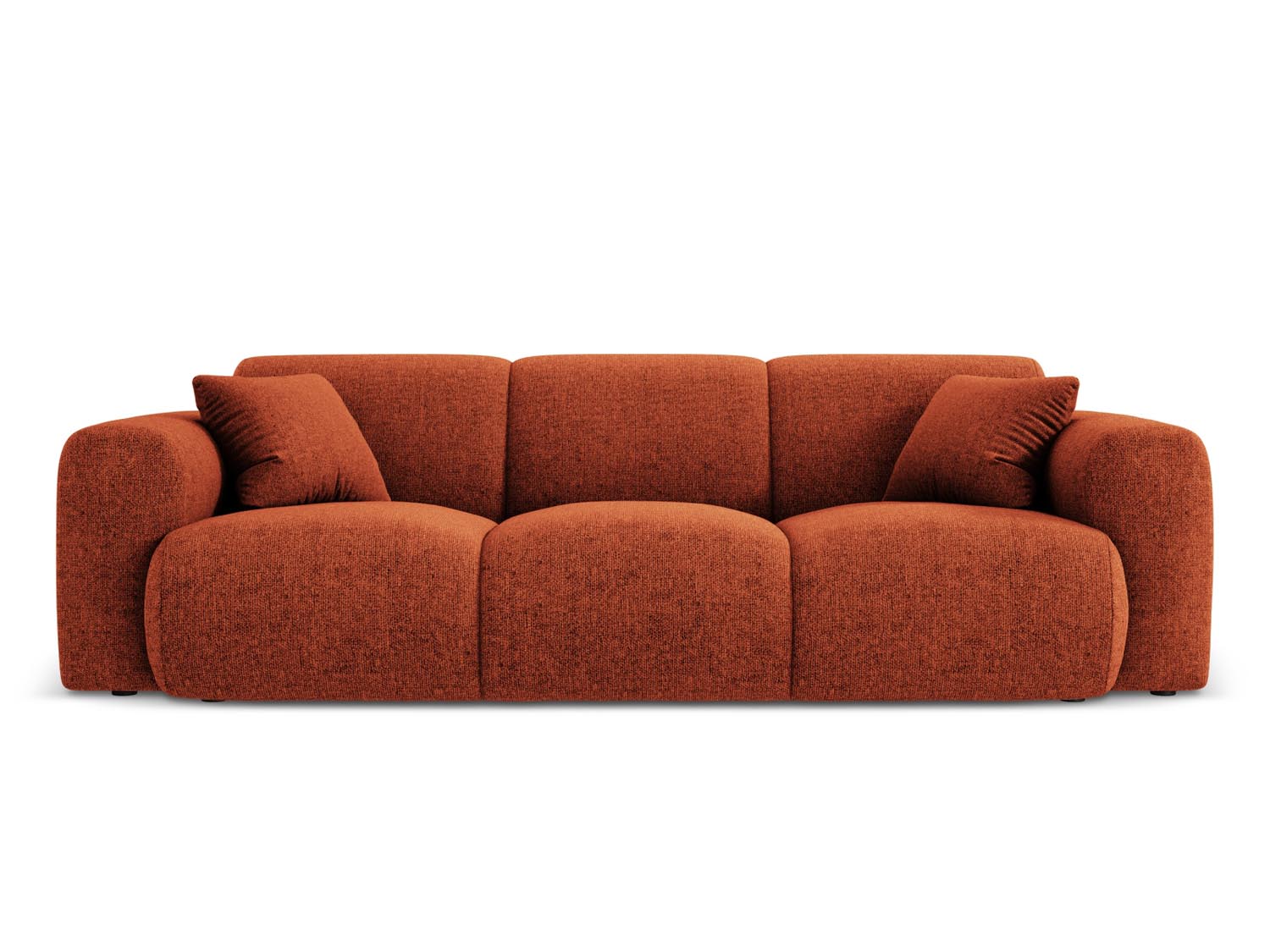Nolio Sofa 3 Sitzer 95cm in Terracotta präsentiert im Onlineshop von KAQTU Design AG. 3er Sofa ist von Cosmopolitan Design