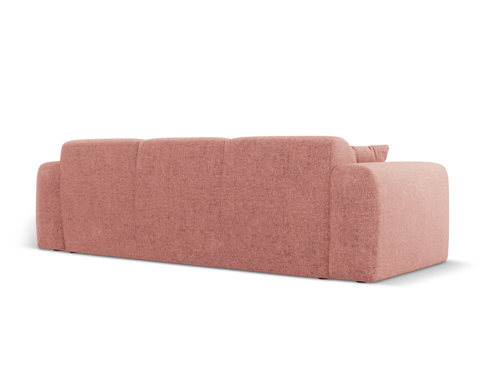 Elegantes 3-Sitzer Sofa Nolio in sanftem Rosaton, ideal für zeitgemäße Einrichtung. Hochwertige Materialien von Cosmopolitan Design.