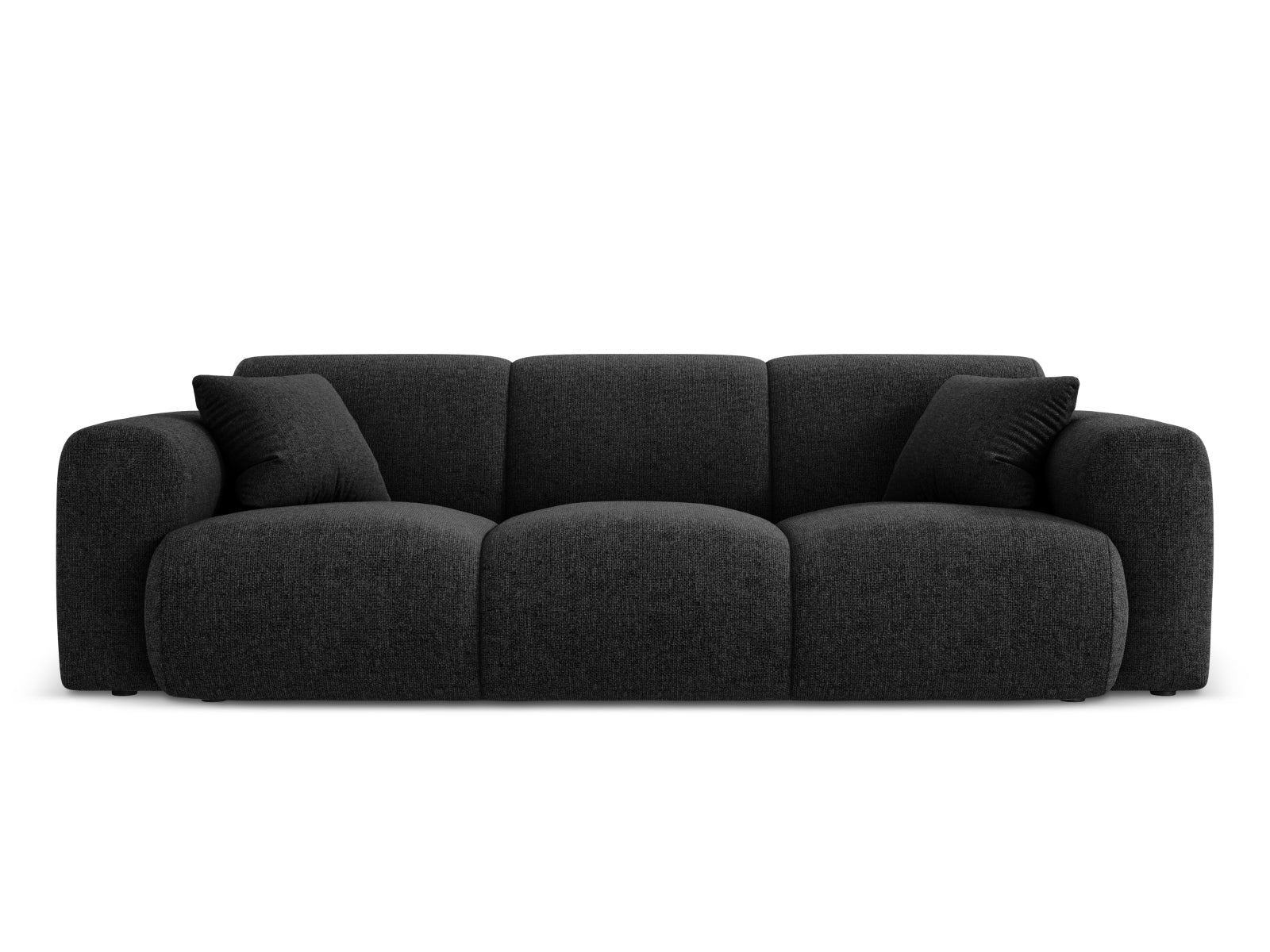 Nolio Sofa 3 Sitzer 95cm in Black-Haga präsentiert im Onlineshop von KAQTU Design AG. 3er Sofa ist von Cosmopolitan Design