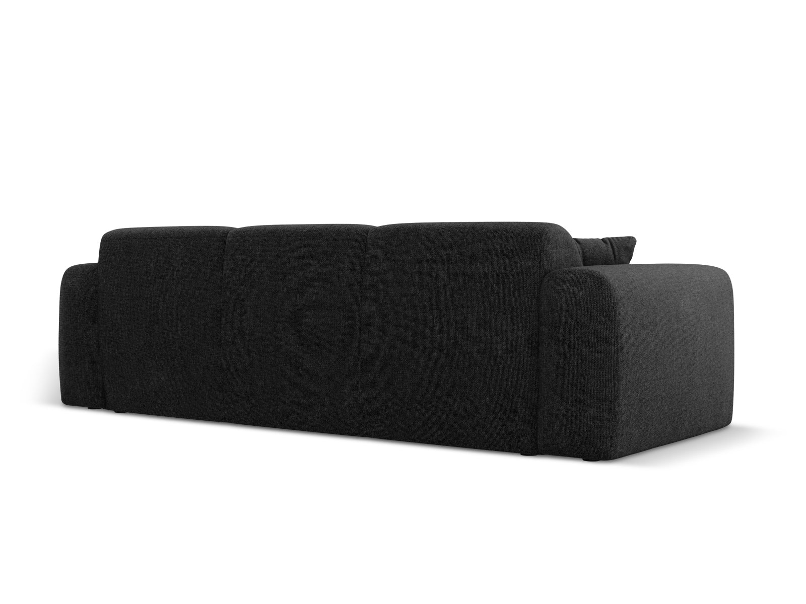 Elegantes 3-Sitzer Sofa Nolio in zeitlosem Schwarz, 95 cm breit, ideal für moderne Wohnkonzepte von Cosmopolitan Design.