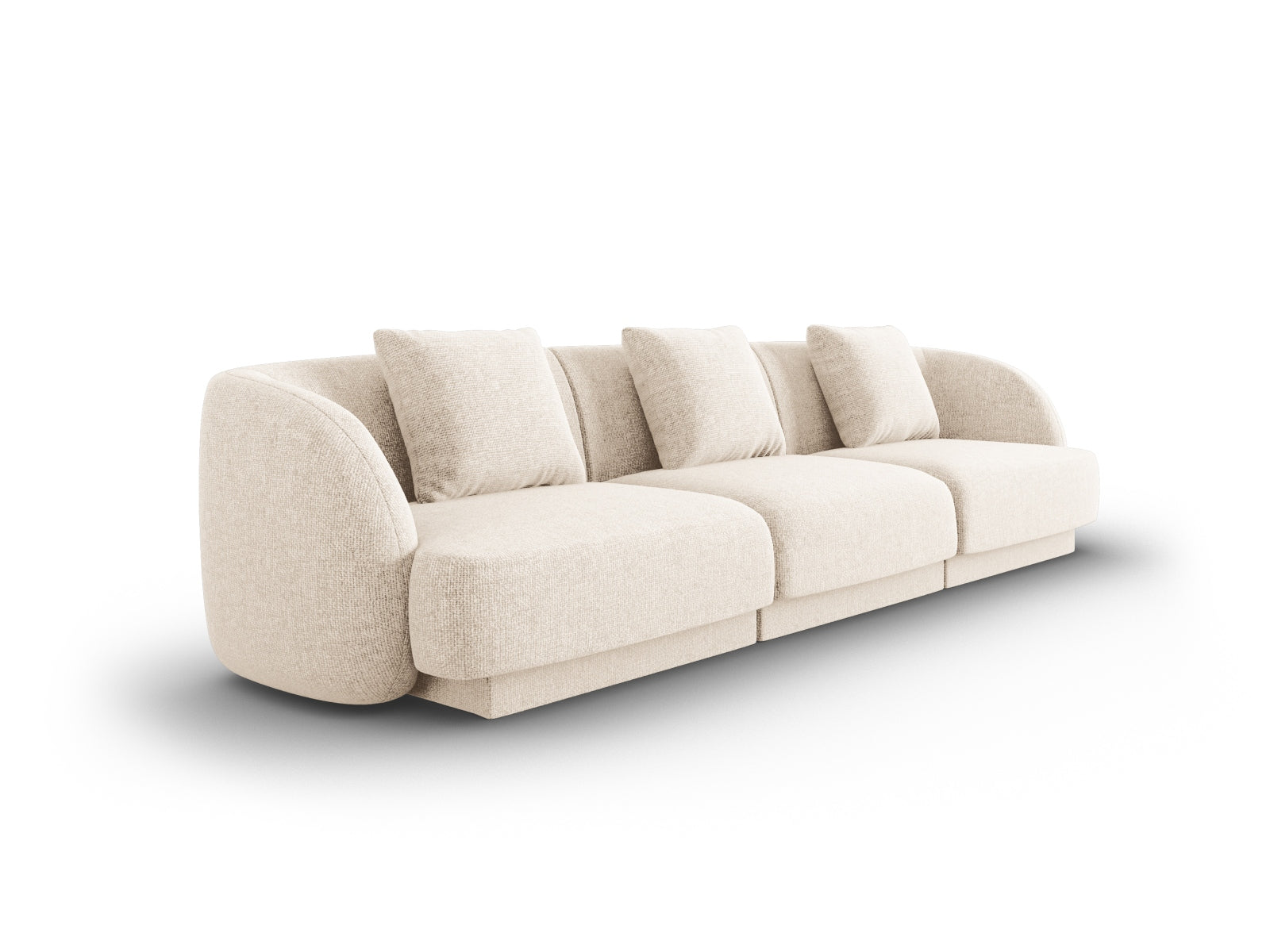 Entdecken Sie das elegante Tulum Sofa 3 Sitzer (90cm) von Cosmopolitan Design – ideal für stilvolle Wohnräume und gemütliche Abende.
