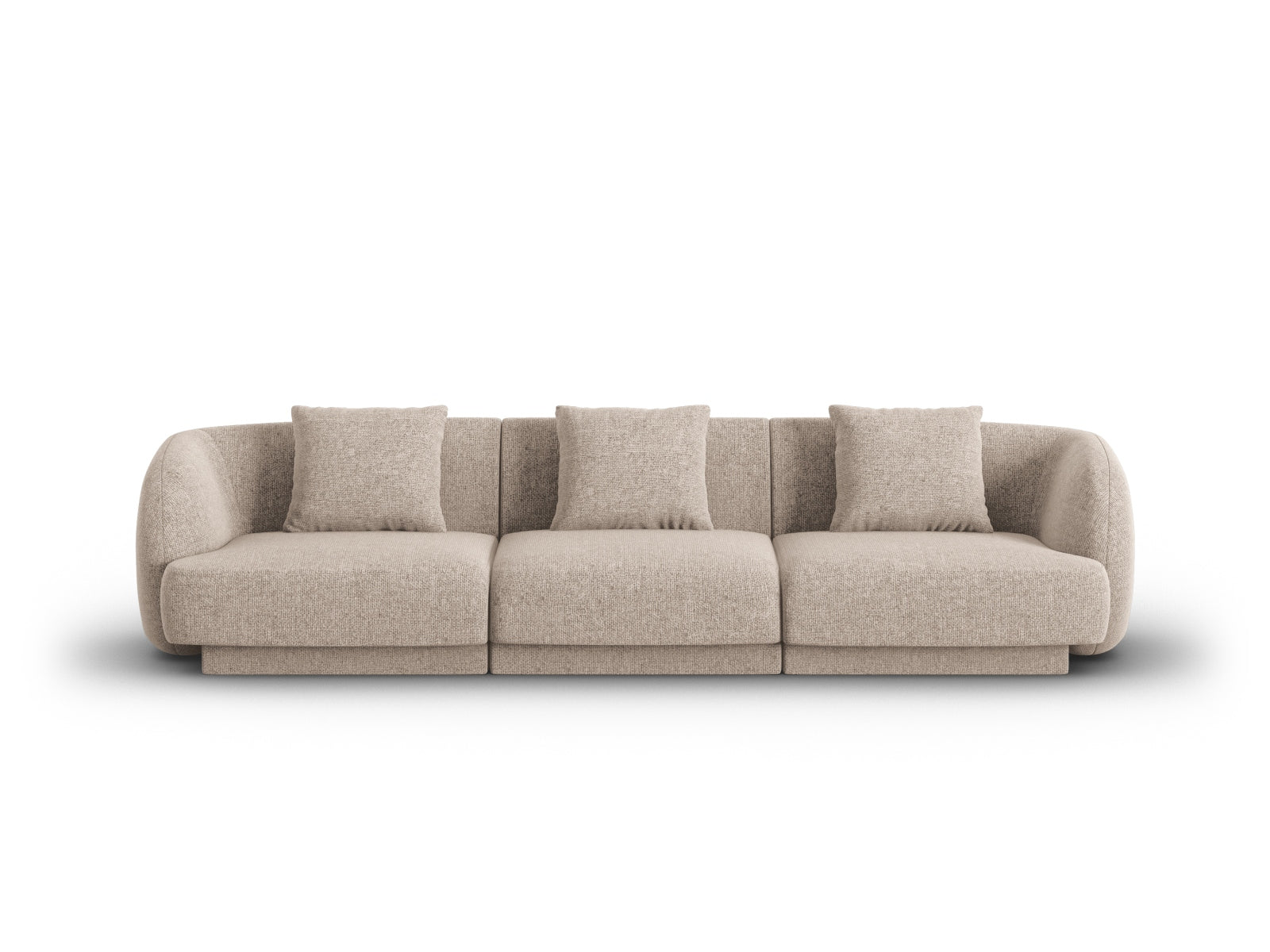 Tulum Sofa 3 Sitzer 90cm in Beige präsentiert im Onlineshop von KAQTU Design AG. 3er Sofa ist von Cosmopolitan Design