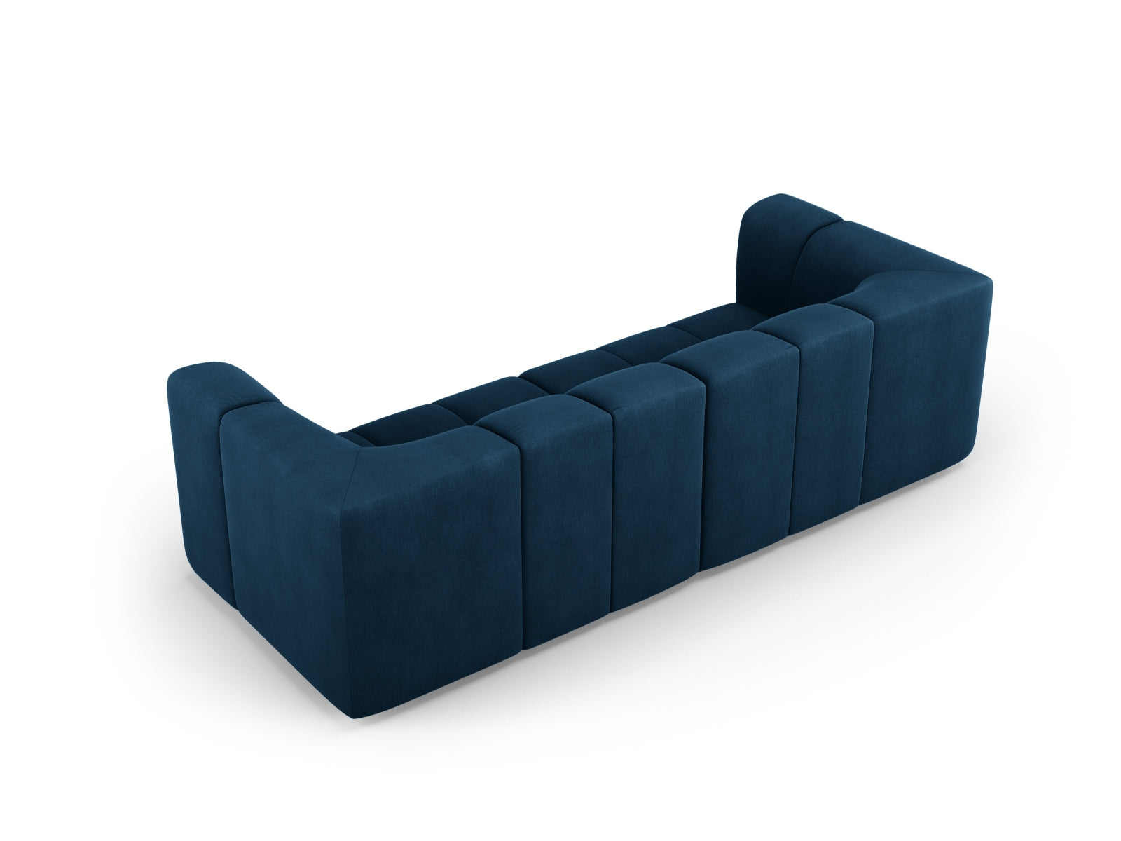 Modulares 3-Sitzer Sofa Moritz in Royal Blue-Rebel, perfekt für moderne Wohnkonzepte und komfortable Entspannung.