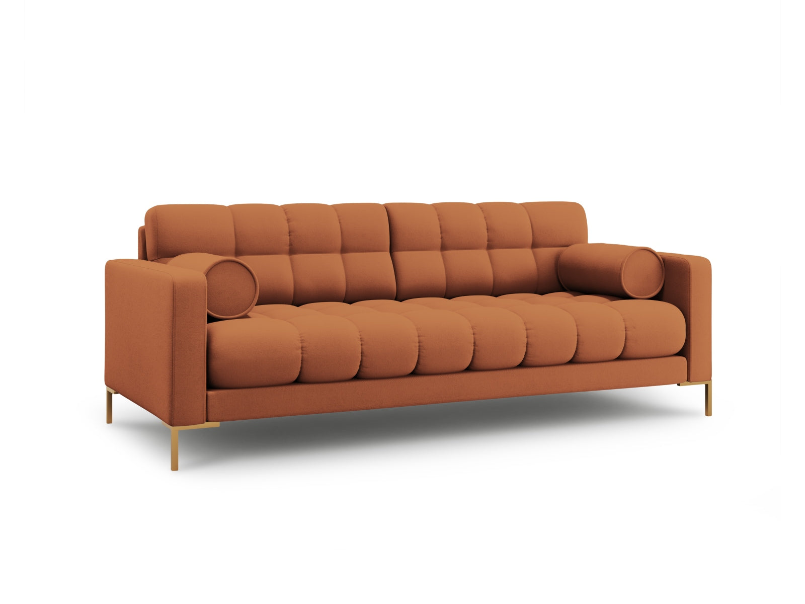 Elegantes 3-Sitzer Sofa Bali in warmem Brick-Neve, ideal für stilvolle Wohnräume, von Cosmopolitan Design.
