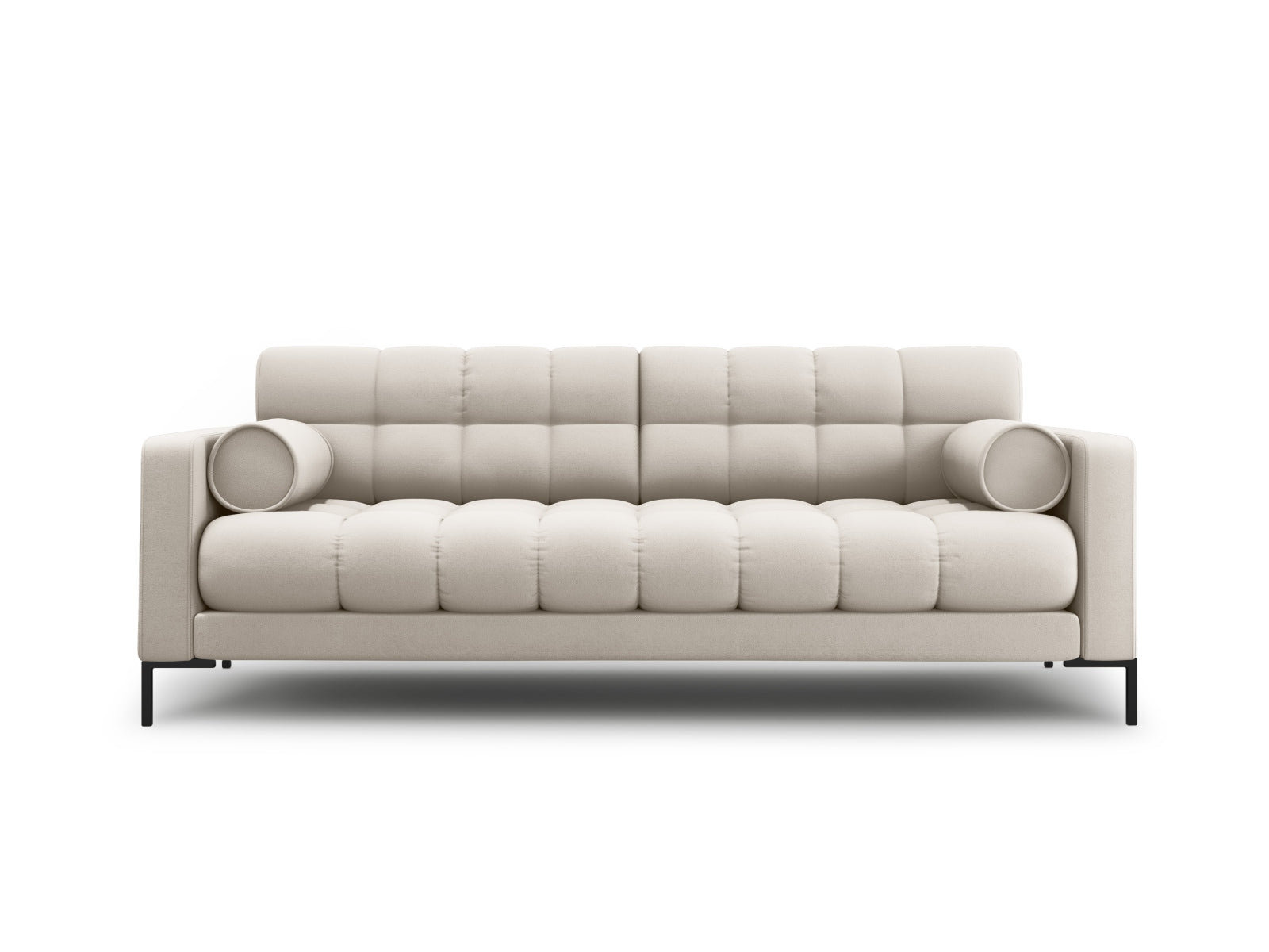 Stilvolles 3-Sitzer Sofa Bali in sanften Beigetönen, perfekt für gemütliche Wohnzimmer und gesellige Abende.