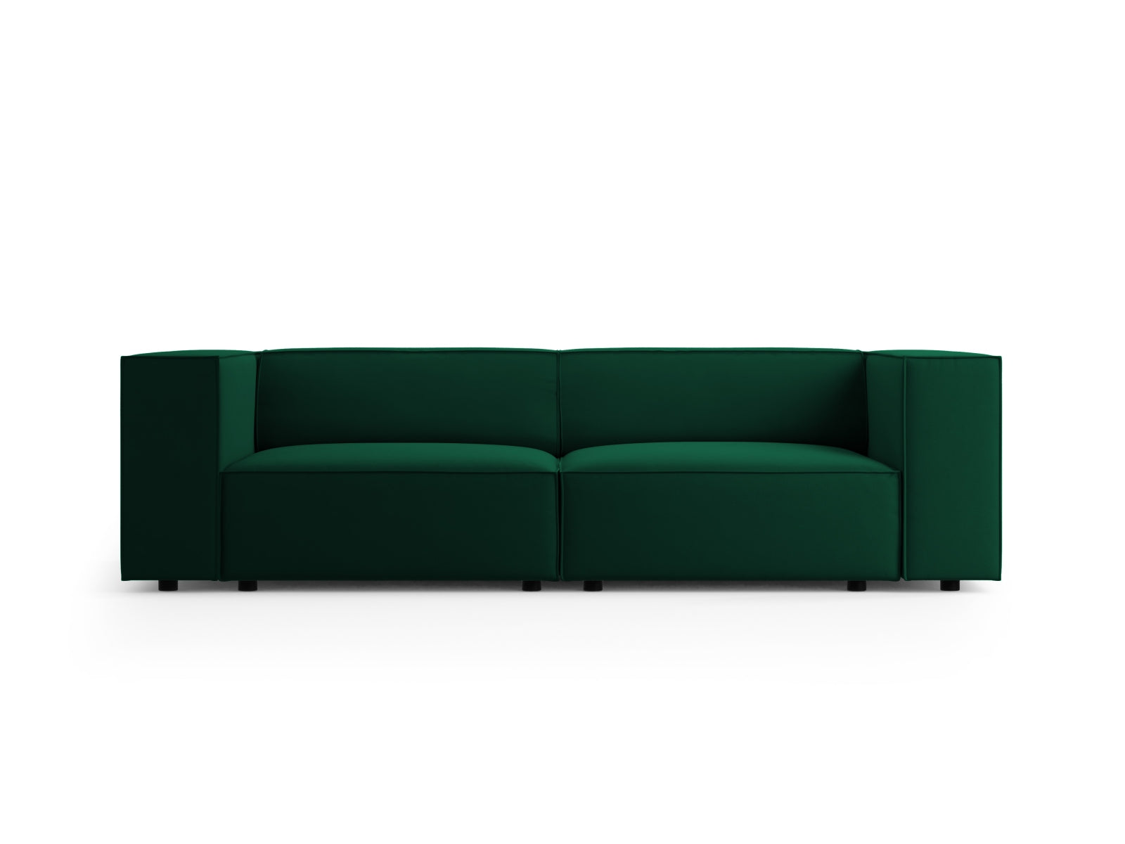 Arendal Velour Sofa 3 Sitzer in Bottle Green präsentiert im Onlineshop von KAQTU Design AG. 3er Sofa ist von Cosmopolitan Design