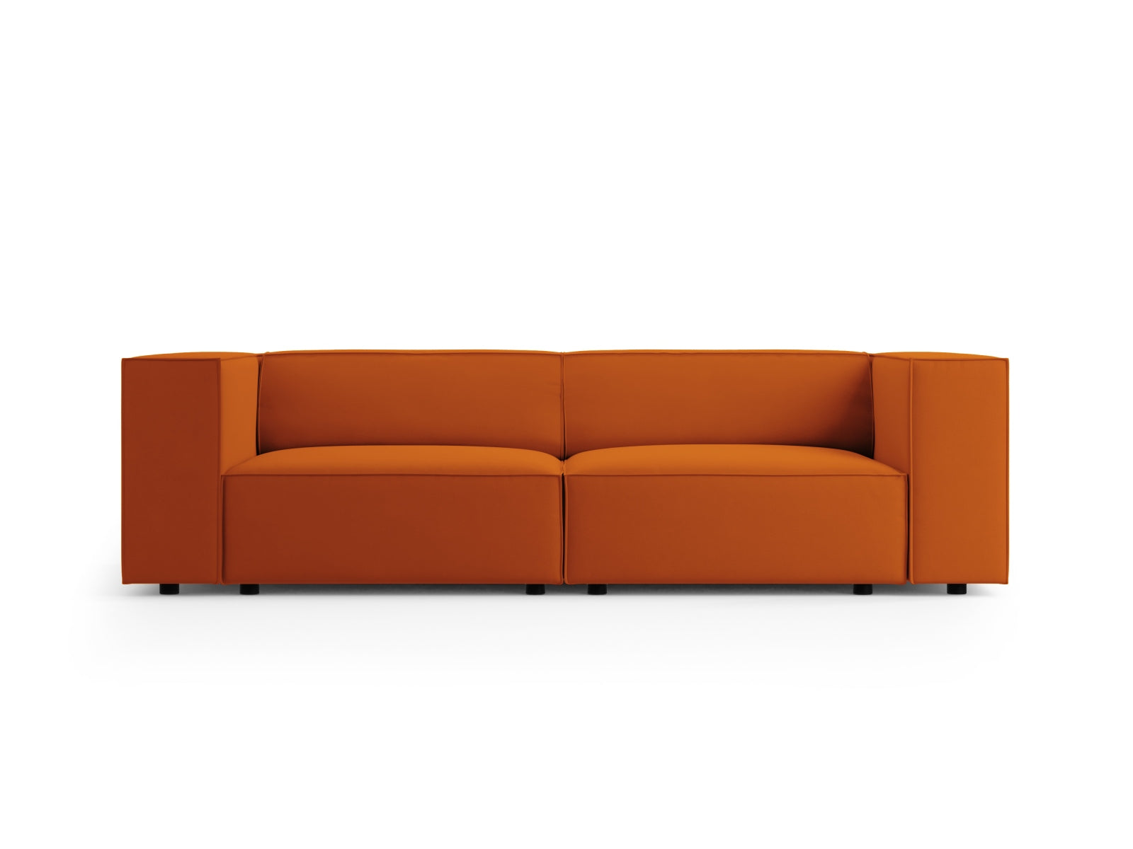 Arendal Velour Sofa 3 Sitzer in Terracotta präsentiert im Onlineshop von KAQTU Design AG. 3er Sofa ist von Cosmopolitan Design