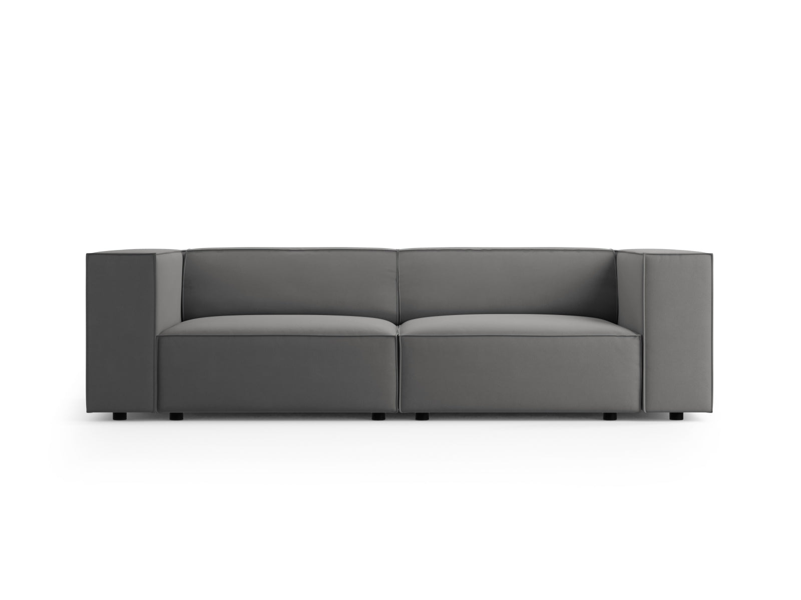 Arendal Velour Sofa 3 Sitzer in Warm grey präsentiert im Onlineshop von KAQTU Design AG. 3er Sofa ist von Cosmopolitan Design