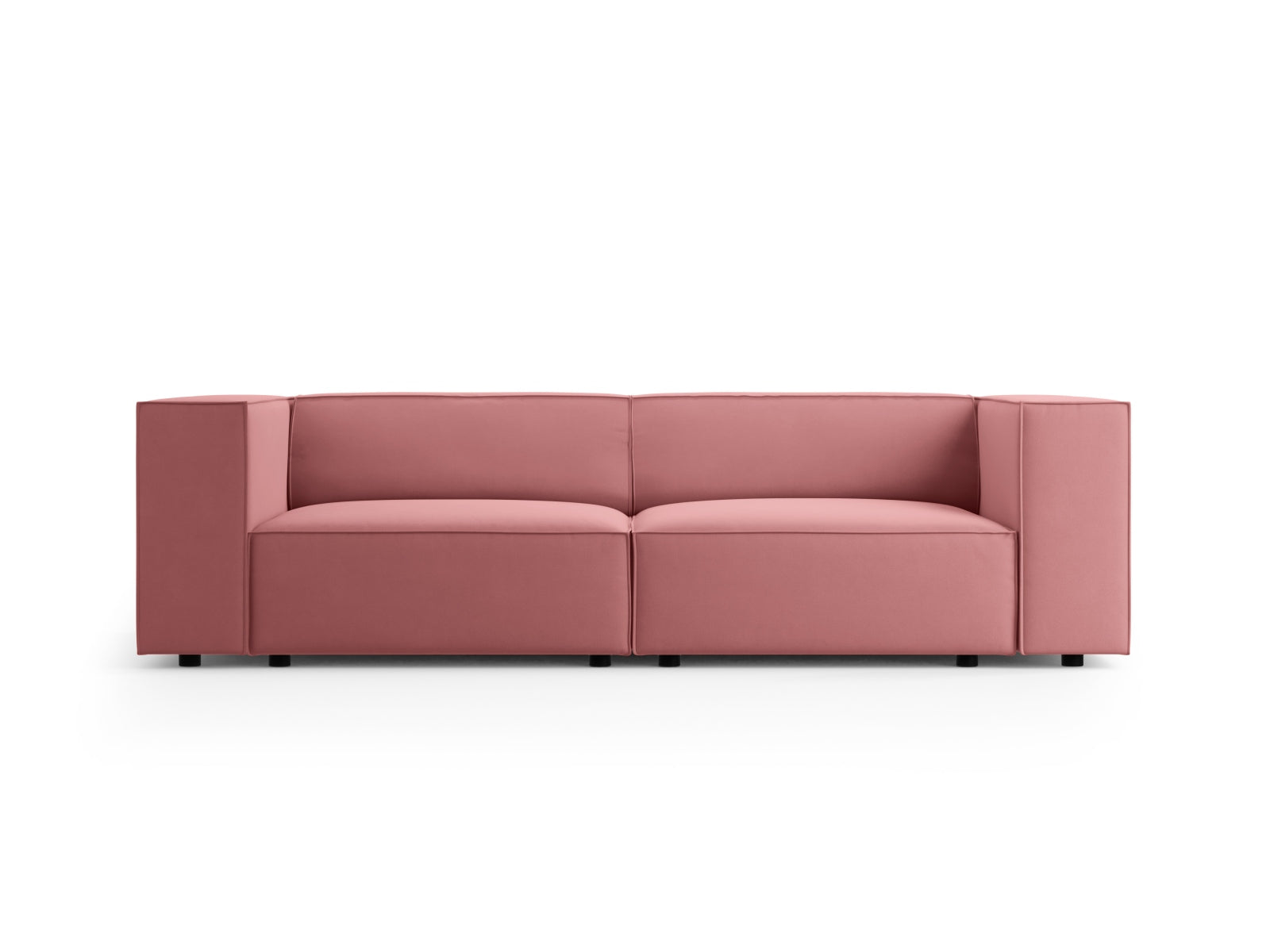 Arendal Velour Sofa 3 Sitzer in Flamingo präsentiert im Onlineshop von KAQTU Design AG. 3er Sofa ist von Cosmopolitan Design