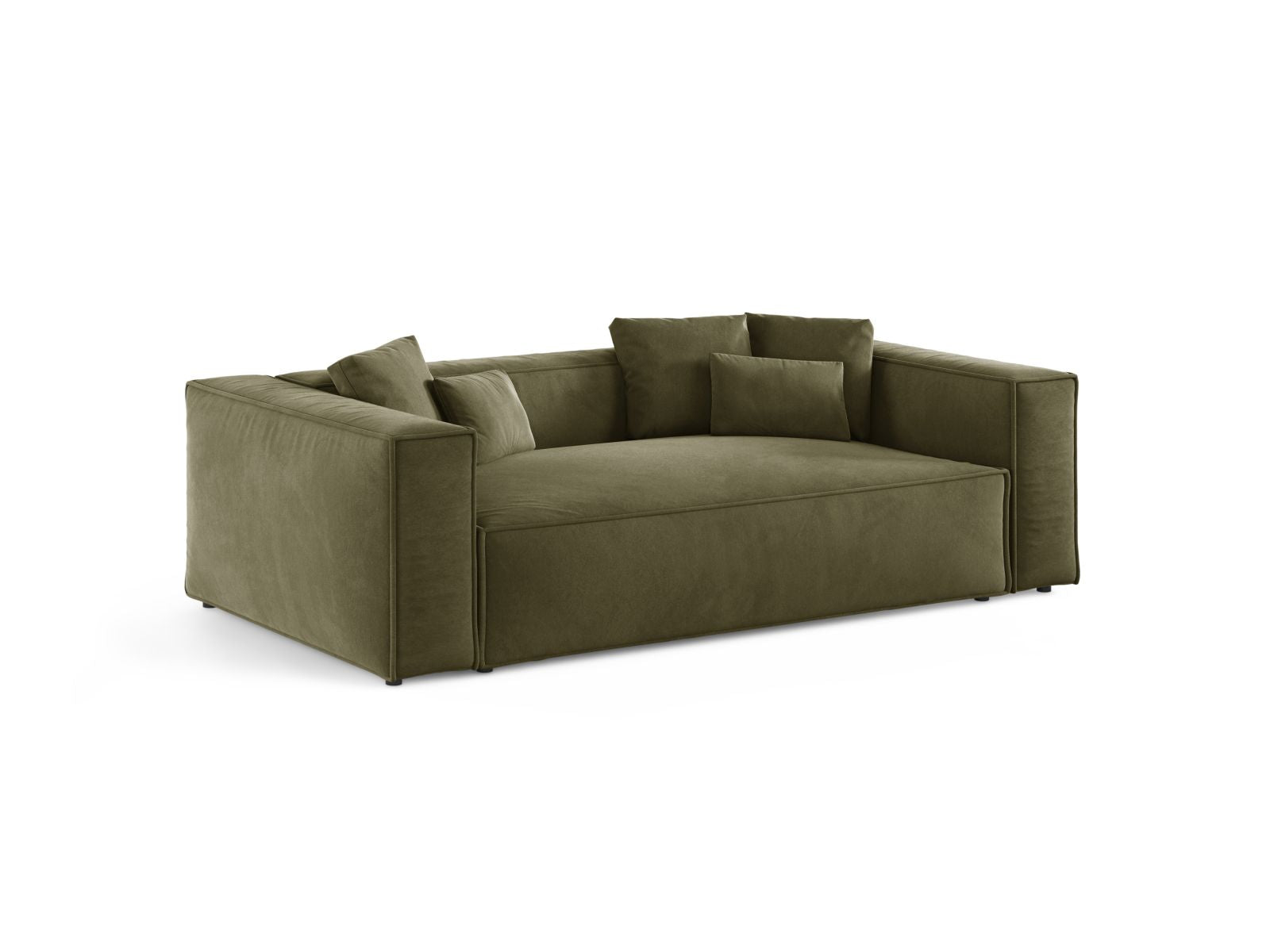 Elegantes 3-Sitzer Sofa Aveiro in sanftem Lichtgrün, ideal für stilvolle Wohnräume, präsentiert von Cosmopolitan Design.