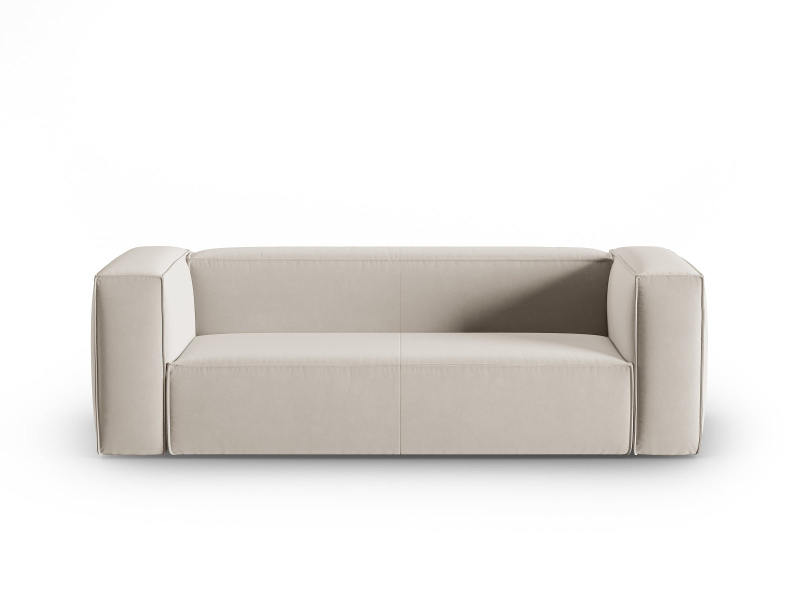 Mackay Velour Sofa 3 Sitzer in Ecru präsentiert im Onlineshop von KAQTU Design AG. 3er Sofa ist von Cosmopolitan Design