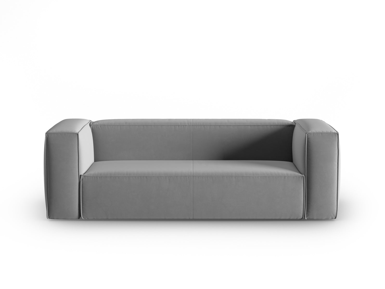 Mackay Velour Sofa 3 Sitzer in Light Grey präsentiert im Onlineshop von KAQTU Design AG. 3er Sofa ist von Cosmopolitan Design