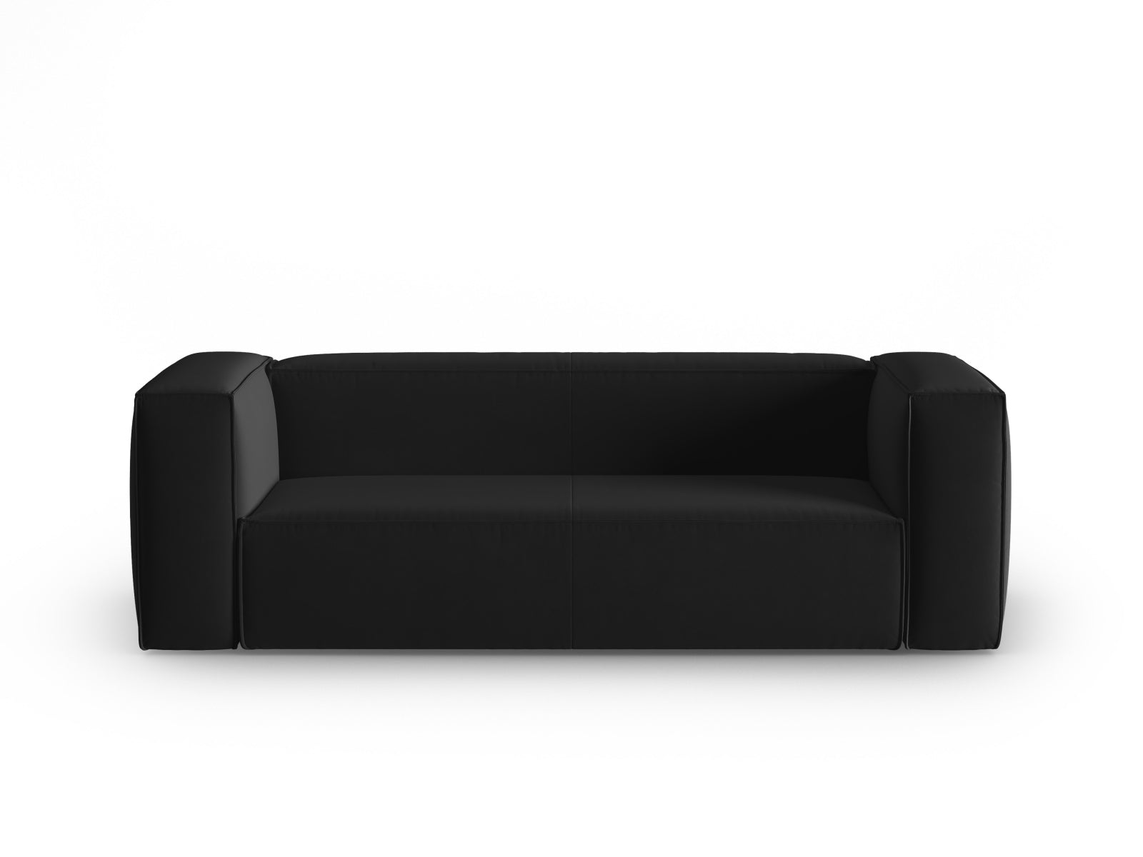 Mackay Velour Sofa 3 Sitzer in Black präsentiert im Onlineshop von KAQTU Design AG. 3er Sofa ist von Cosmopolitan Design
