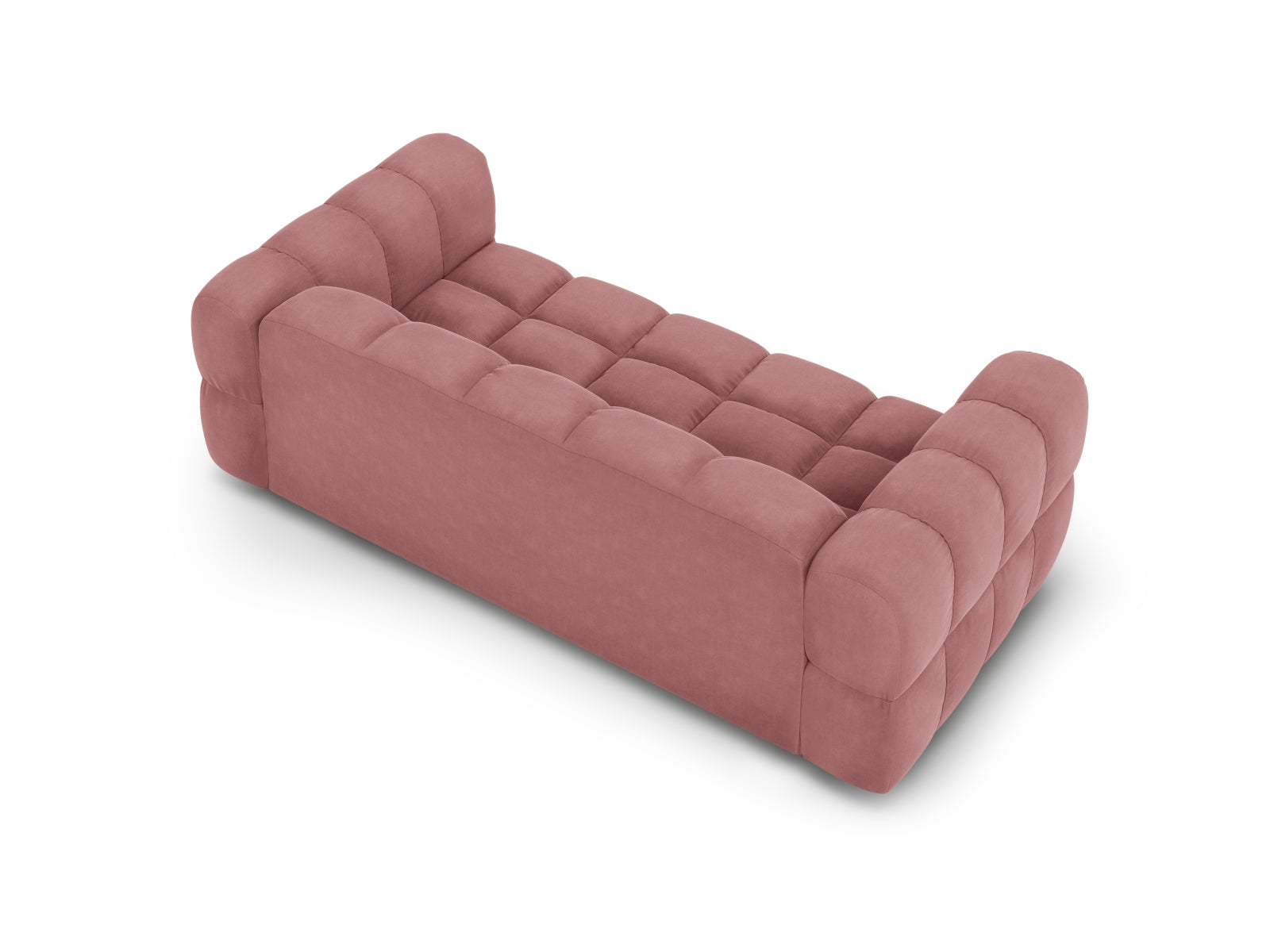 Stylisches 3-Sitzer Sofa aus Sky Velour in Flamingo-Casino, 102 cm breit, perfekt für moderne und elegante Wohnumgebungen.
