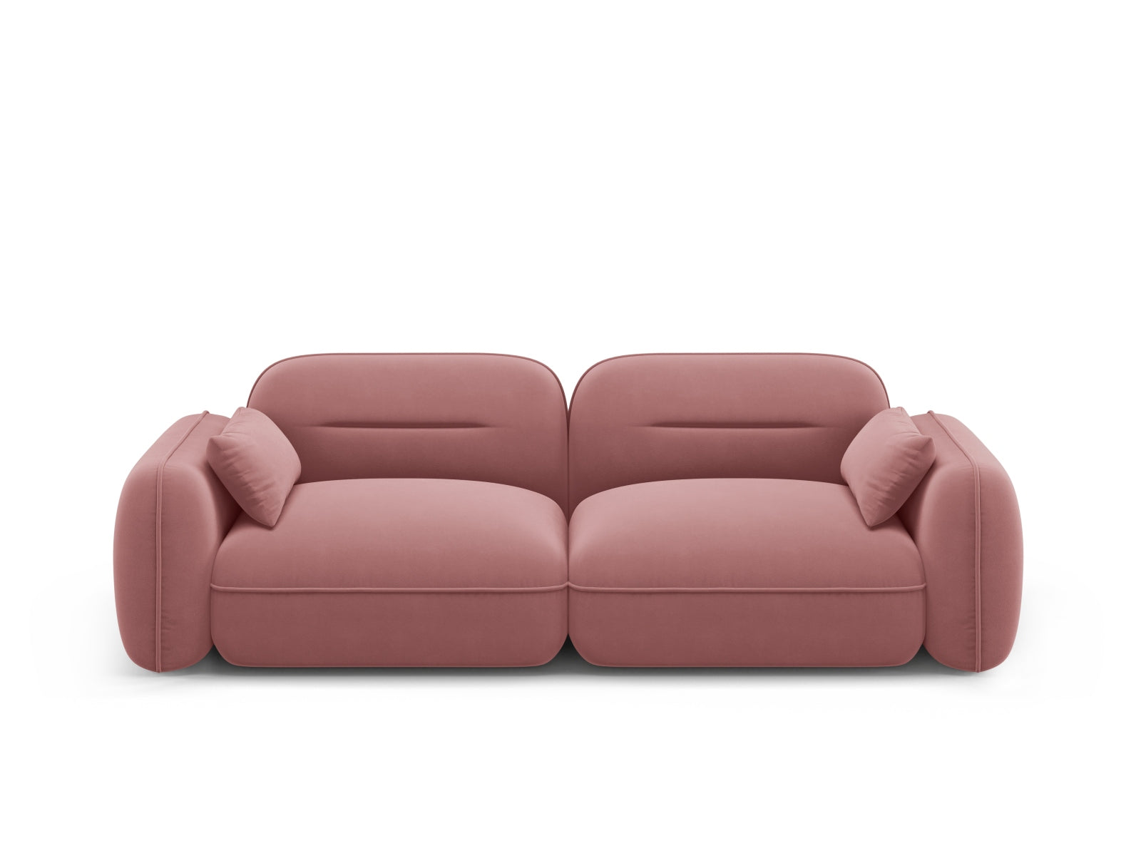 Sydney Velour Modular Sofa 3 Sitzer in Flamingo-Casino präsentiert im Onlineshop von KAQTU Design AG. 3er Sofa ist von Cosmopolitan Design