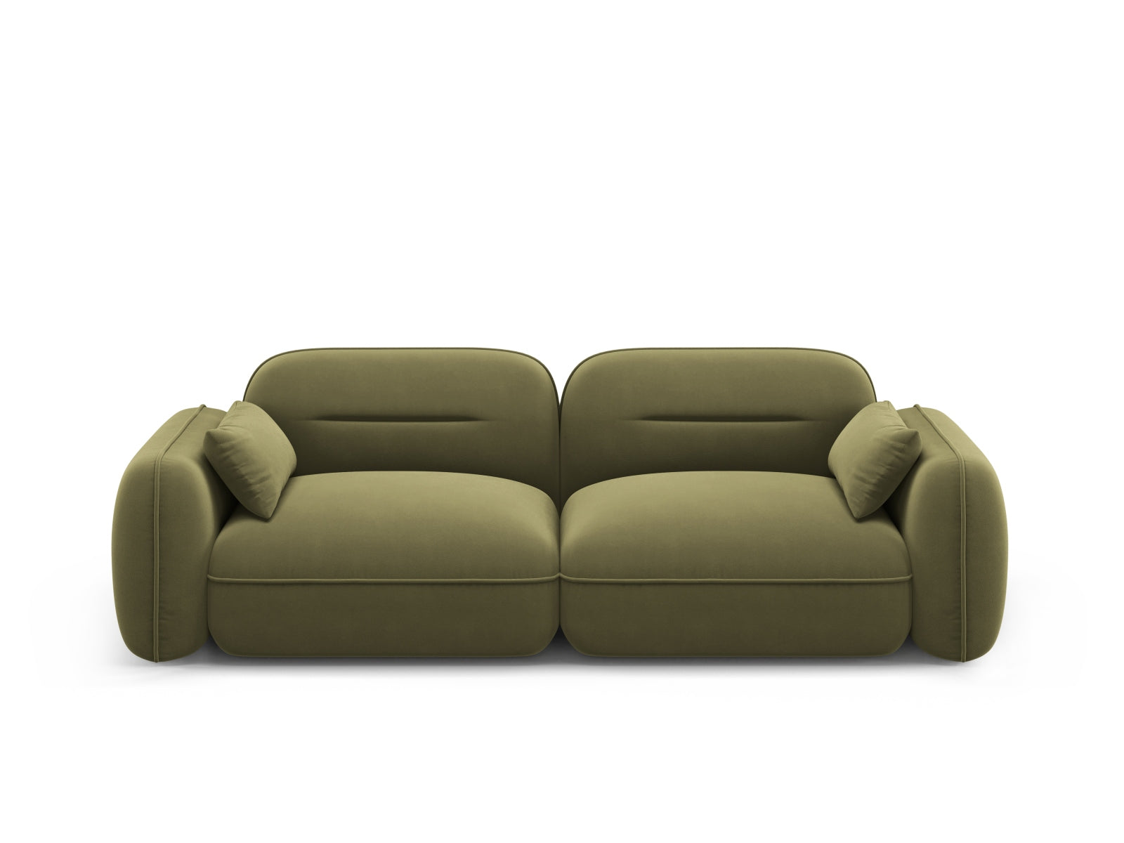 Sydney Velour Modular Sofa 3 Sitzer in Light Green präsentiert im Onlineshop von KAQTU Design AG. 3er Sofa ist von Cosmopolitan Design