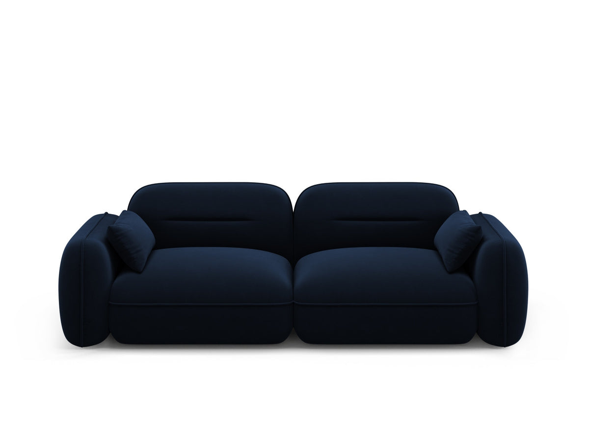 Sydney Velour Modular Sofa 3 Sitzer in Royal Blue-Casino präsentiert im Onlineshop von KAQTU Design AG. 3er Sofa ist von Cosmopolitan Design