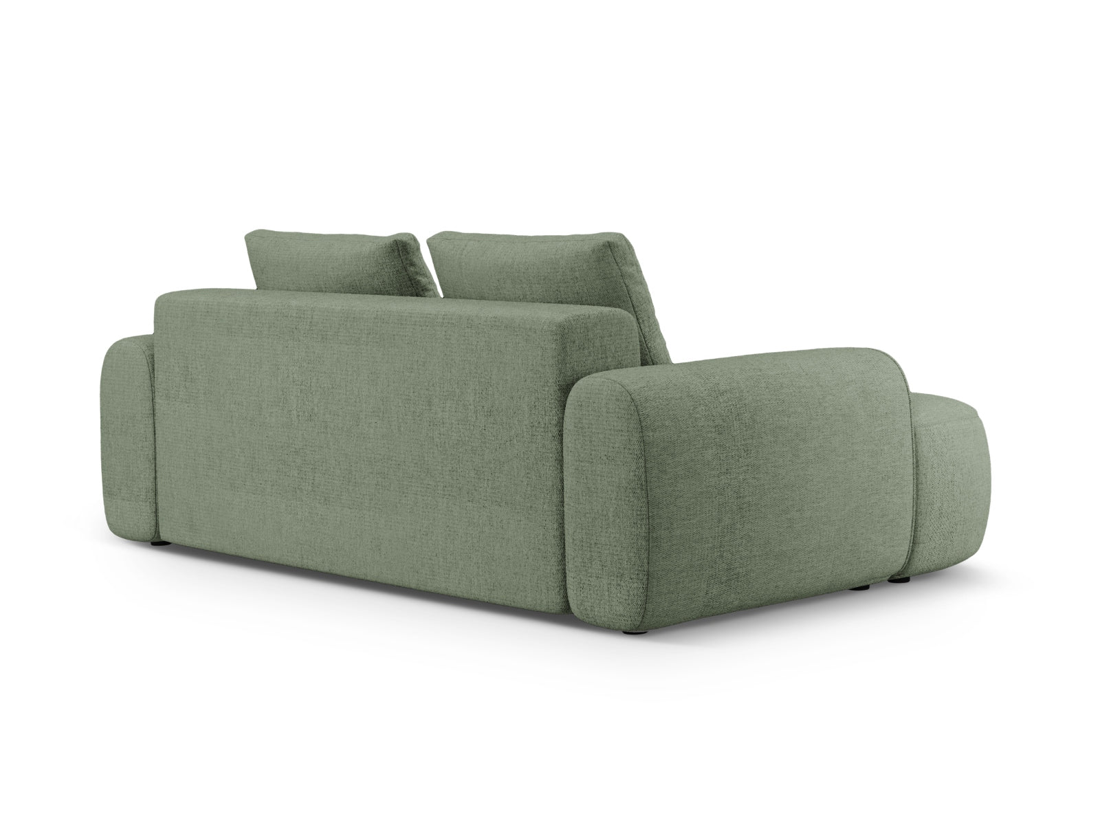Elegantes 3-Sitzer Sofa Linz in dunklem Olivgrün, ideal für moderne Wohnkonzepte, vereint Komfort und zeitgemäßes Design.