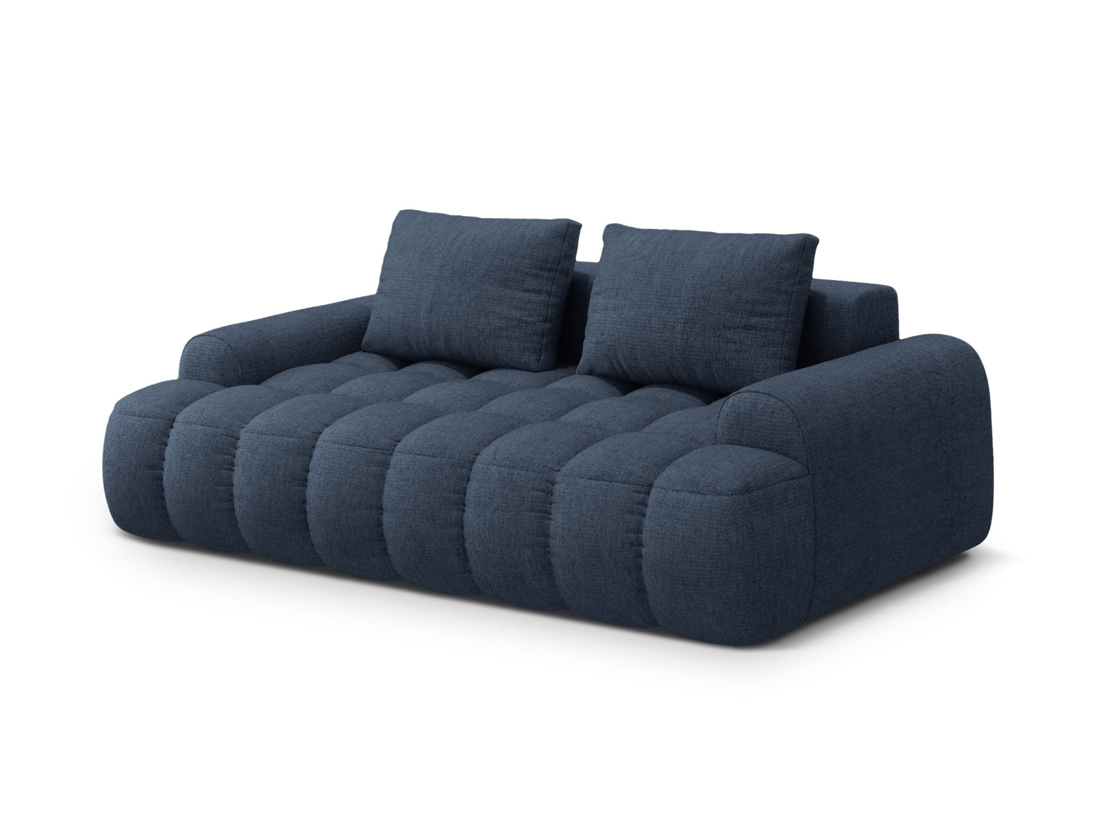 Modernes Linz 3-Sitzer Sofa in tiefem Blau, perfekt für gemütliche Wohnzimmer und stilvolle Einrichtung, von Cosmopolitan Design.