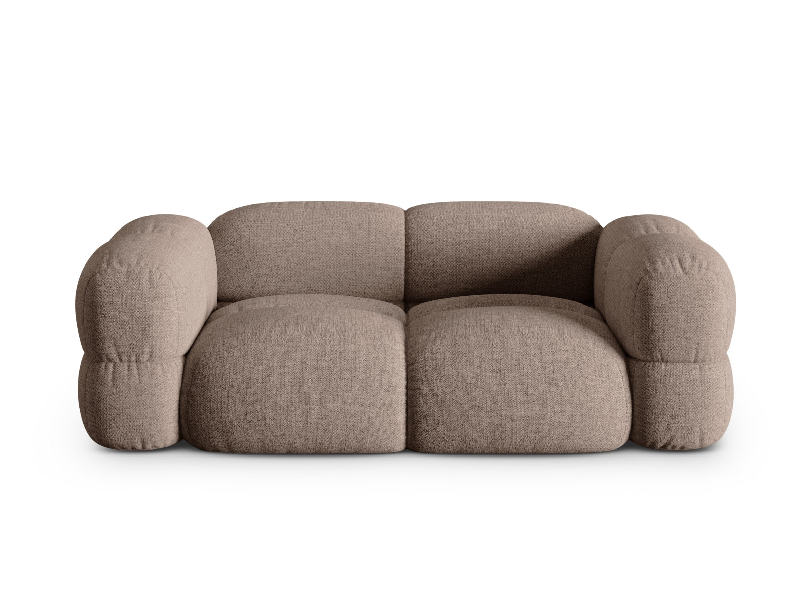 Loretto Sofa 3 Sitzer 100cm in Cappuccino-Sorella präsentiert im Onlineshop von KAQTU Design AG. 3er Sofa ist von Cosmopolitan Design