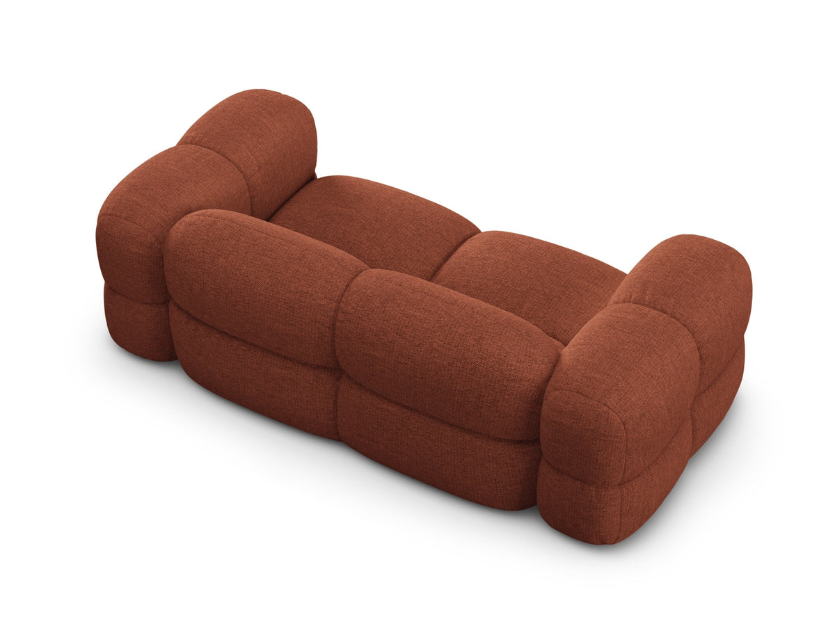 Loretto Sofa 3 Sitzer 100cm in Coral-Sorella präsentiert im Onlineshop von KAQTU Design AG. 3er Sofa ist von Cosmopolitan Design