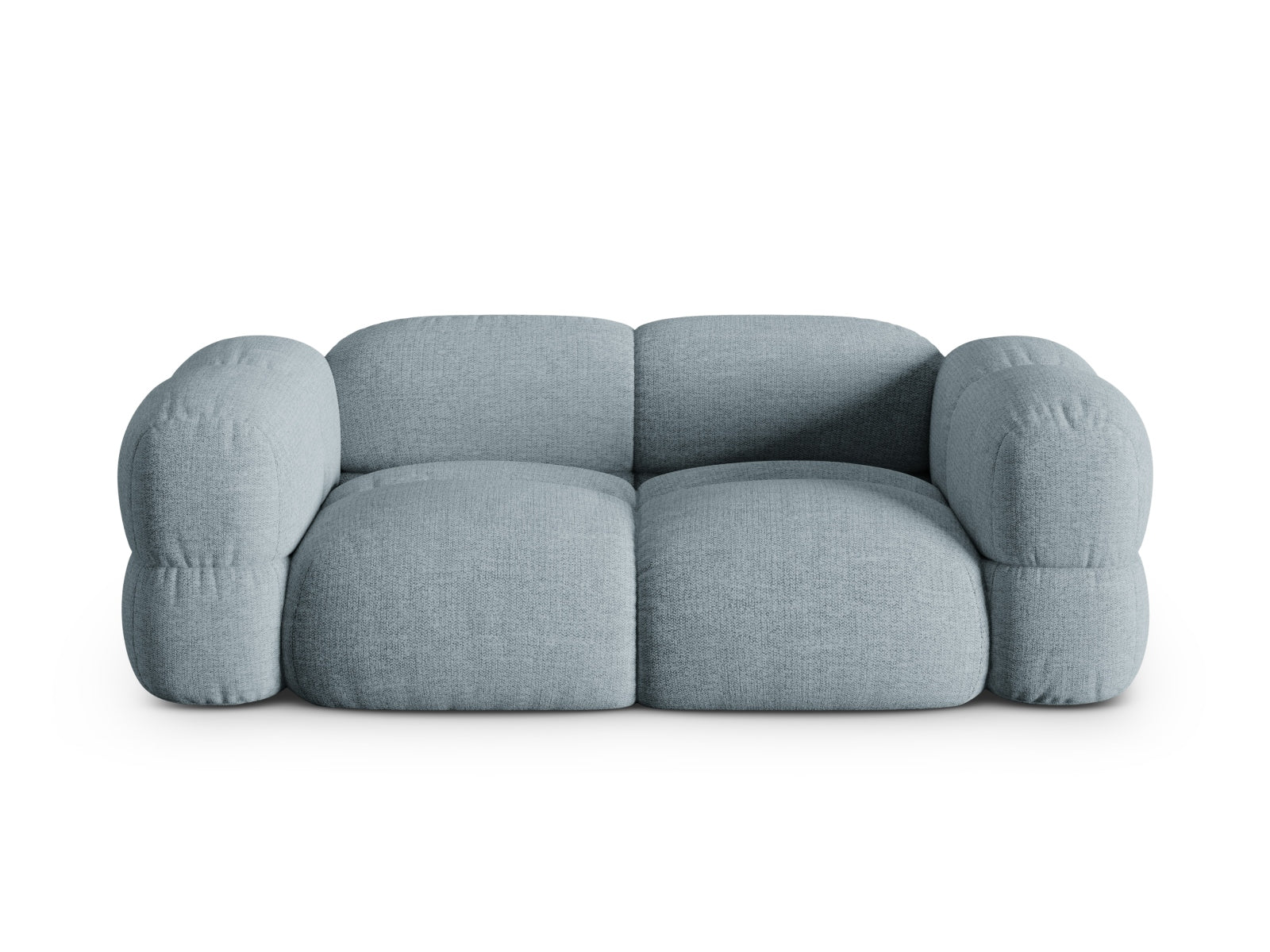 Loretto Sofa 3 Sitzer 100cm in Pastel Blue-Sorella präsentiert im Onlineshop von KAQTU Design AG. 3er Sofa ist von Cosmopolitan Design